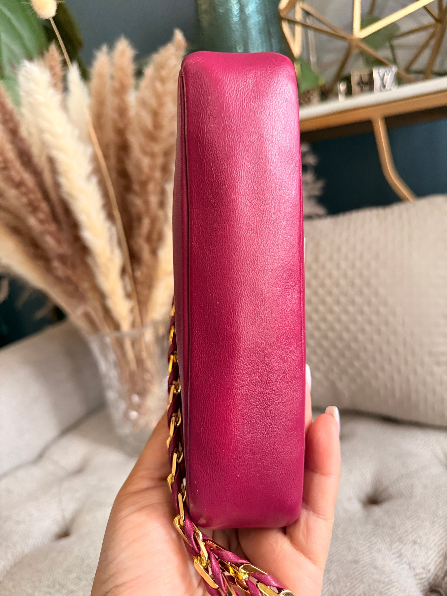 FENDI Shiny Nappa Mini Be Baguette