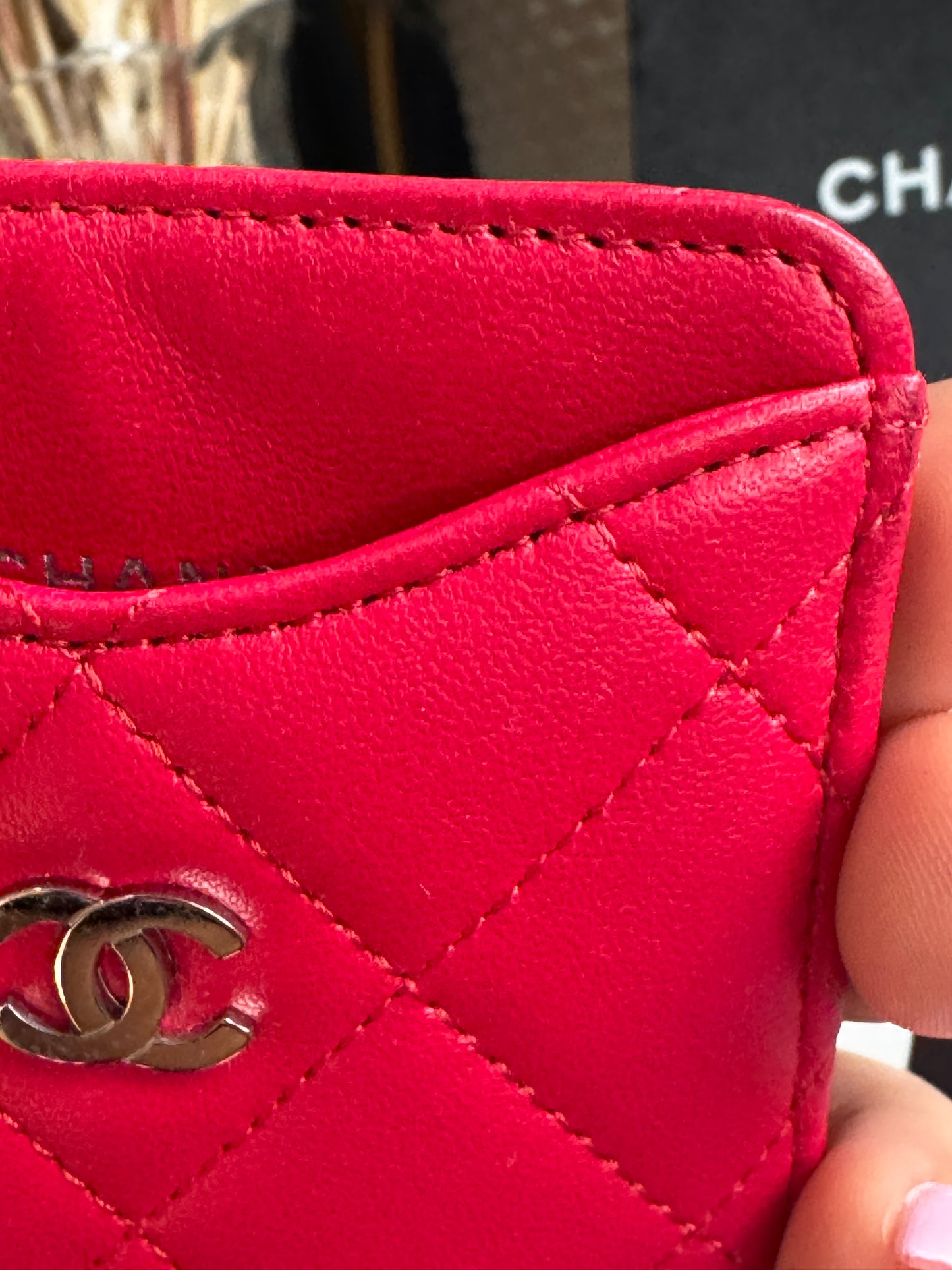 Chanel Cardholder with Silver Hardware