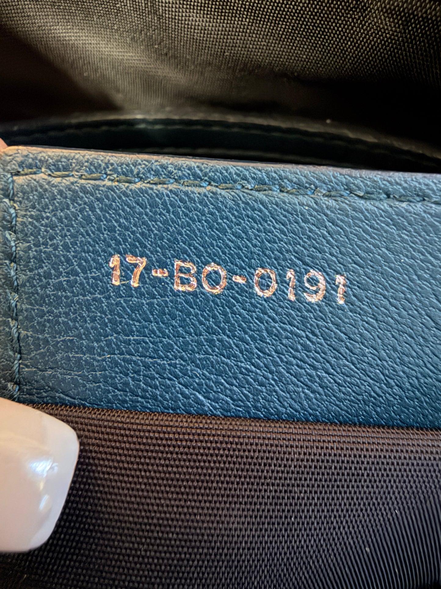 Dior Granville Leather Boston Bag