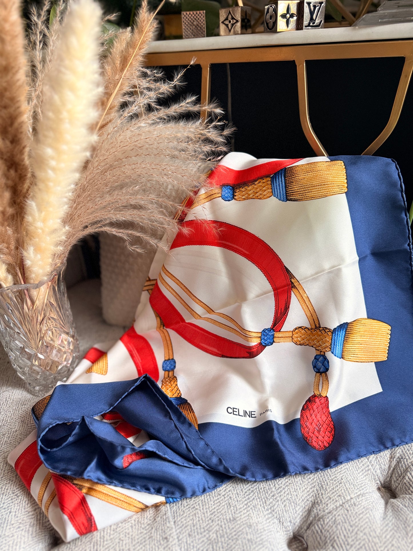 Celine Vintage Silk Scarf