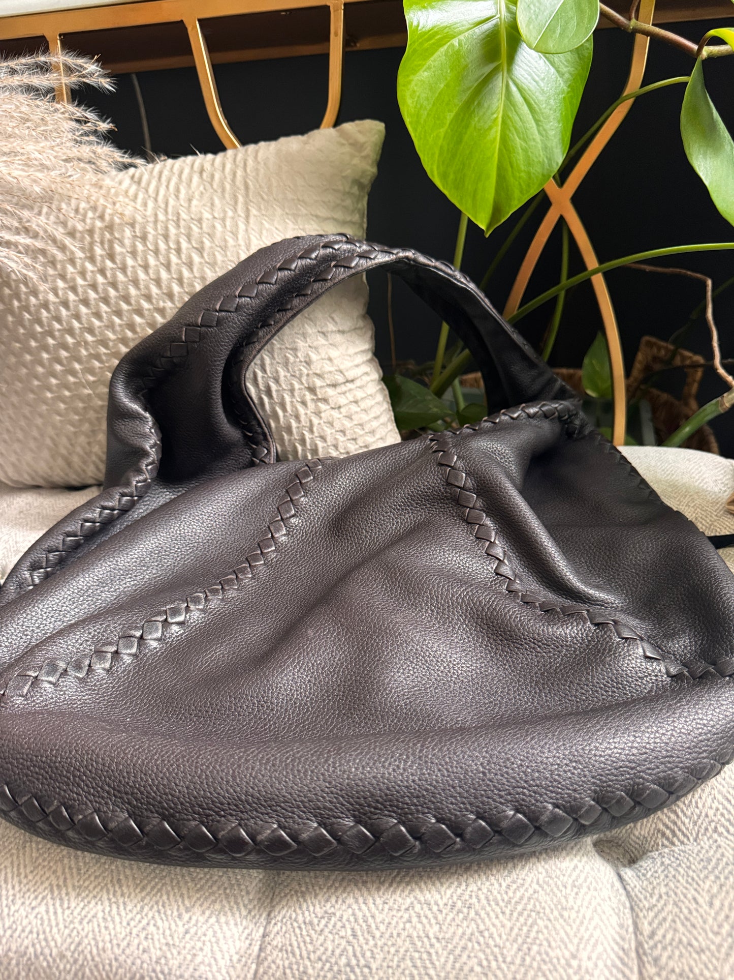 Bottega Veneta Cervo Leather Hobo Bag