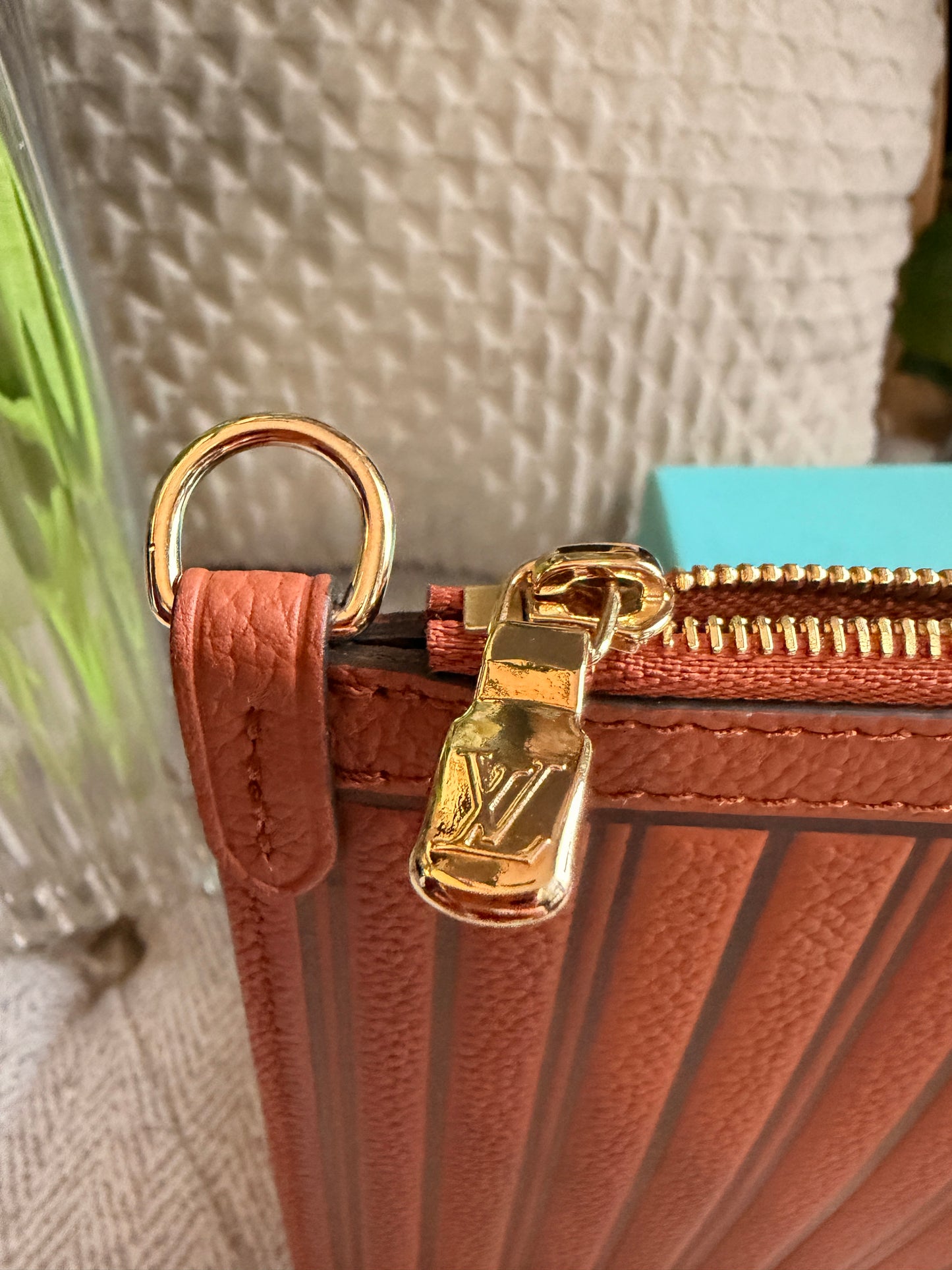 Louis Vuitton Calfskin Inside-Out Neverfull Pouch in Tan