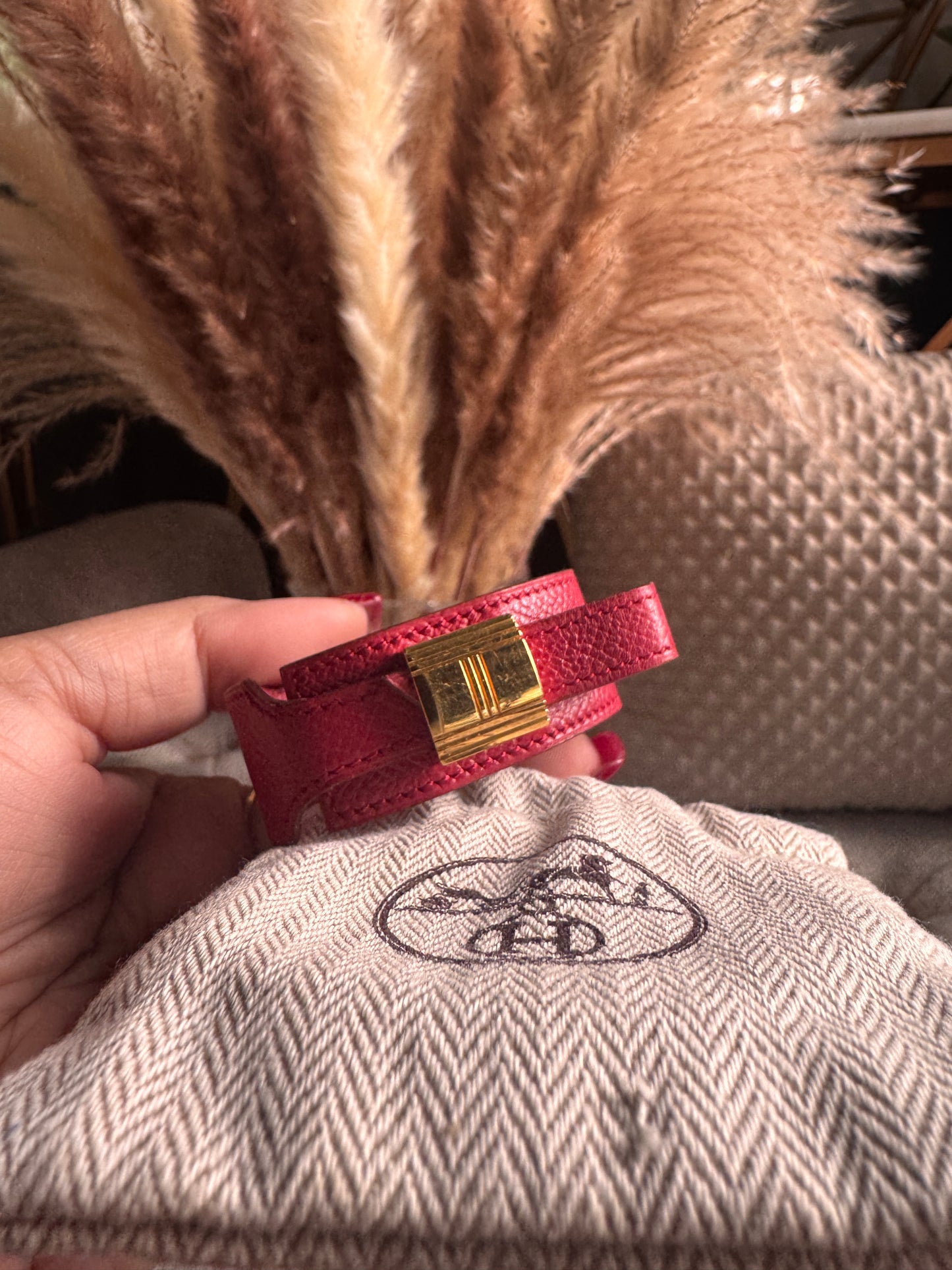 Hermès
Vintage Leather Artemis Wrap Bracelet
Est. Retail C$782