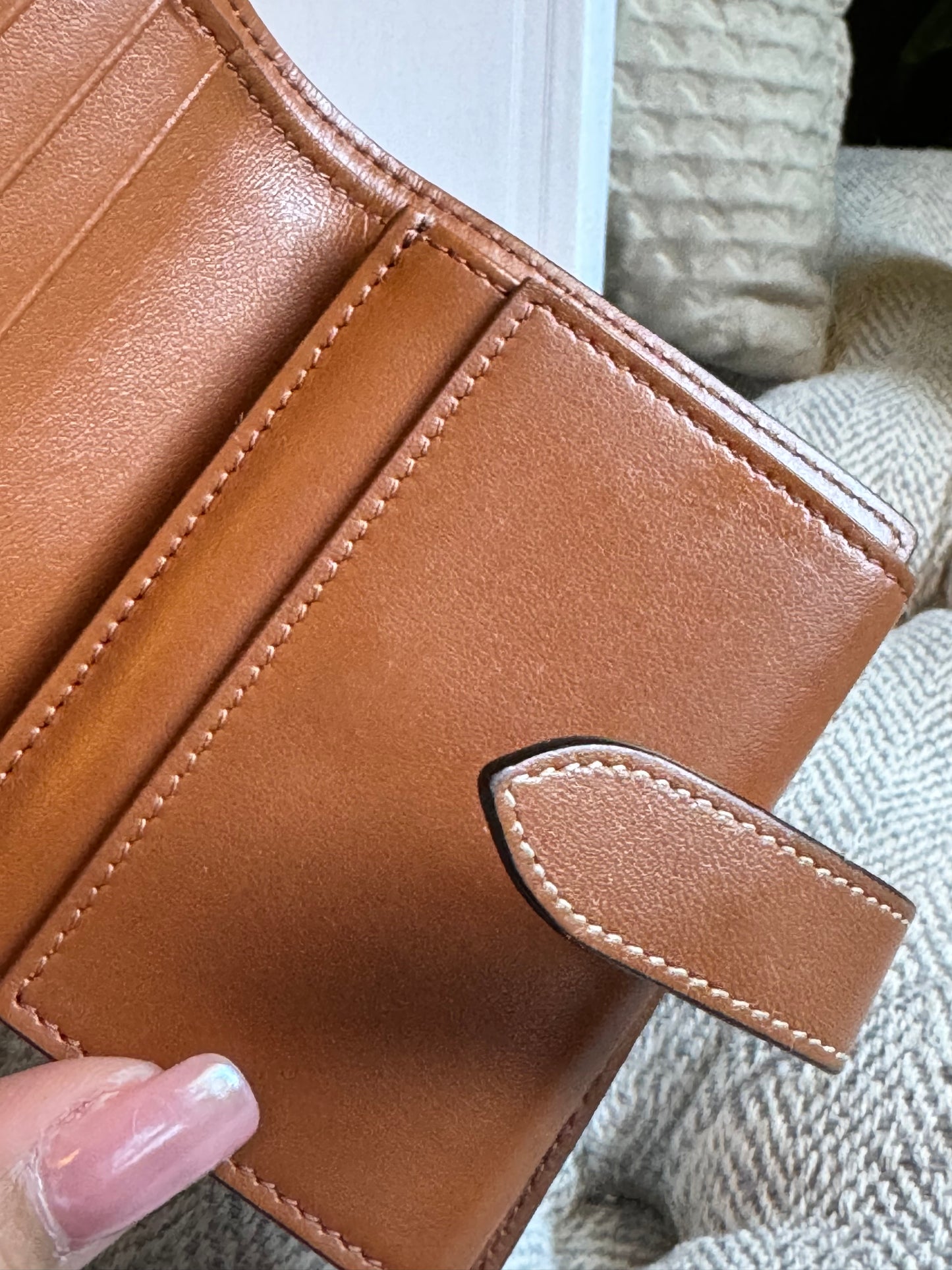 Celine SMALL WALLET IN TRIOMPHE CANVAS AND LAMBSKIN