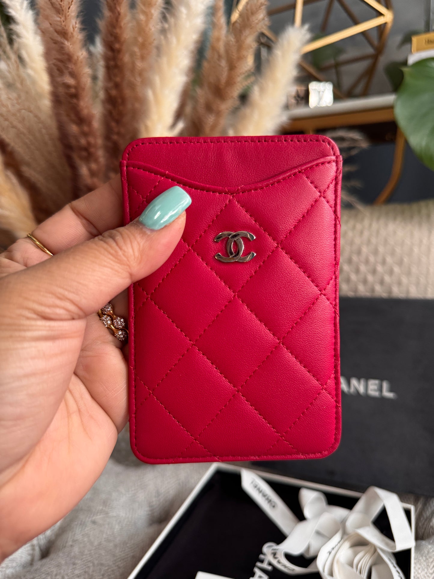 Chanel Cardholder with Silver Hardware