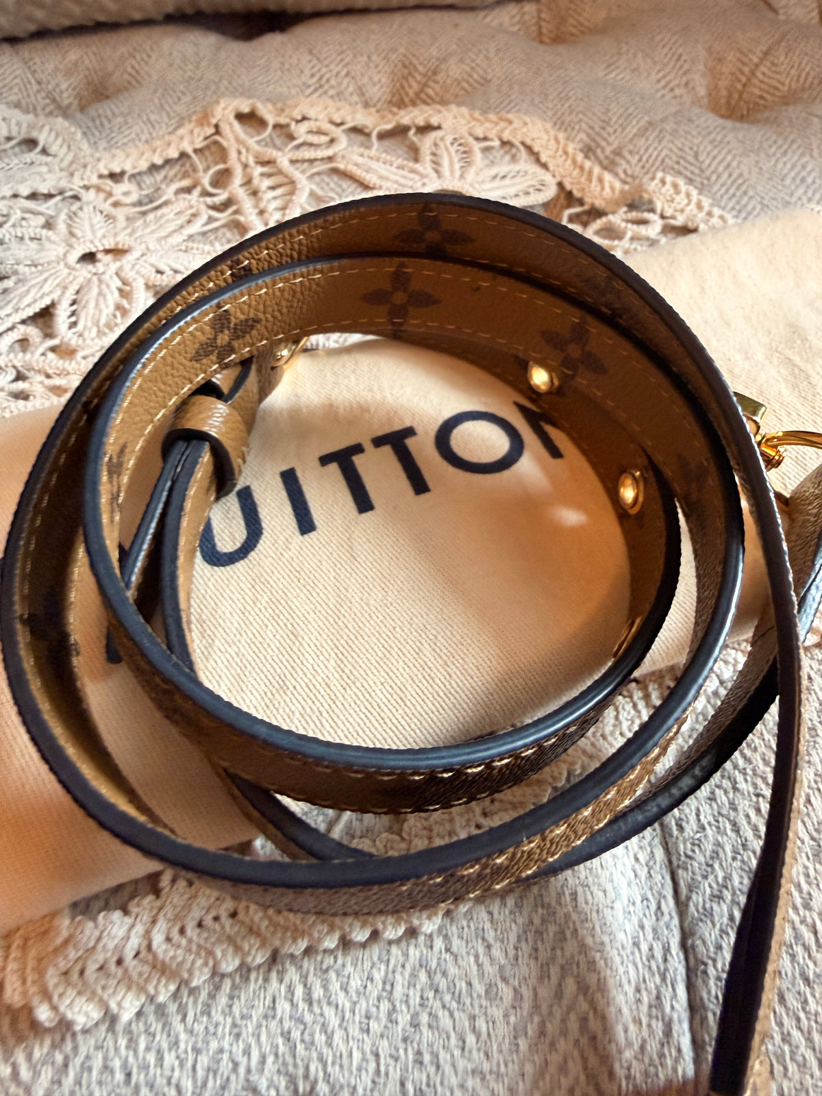LOUIS VUITTON Pochette Metis in Reverse Monogram-Microchipped