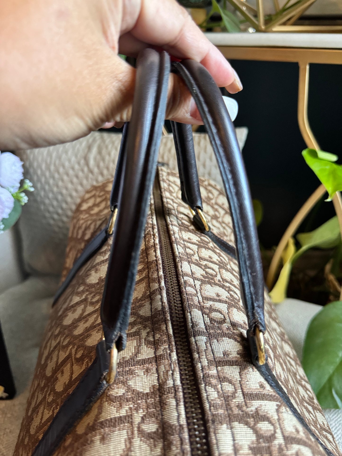 Dior Vintage Trotter Boston Bag