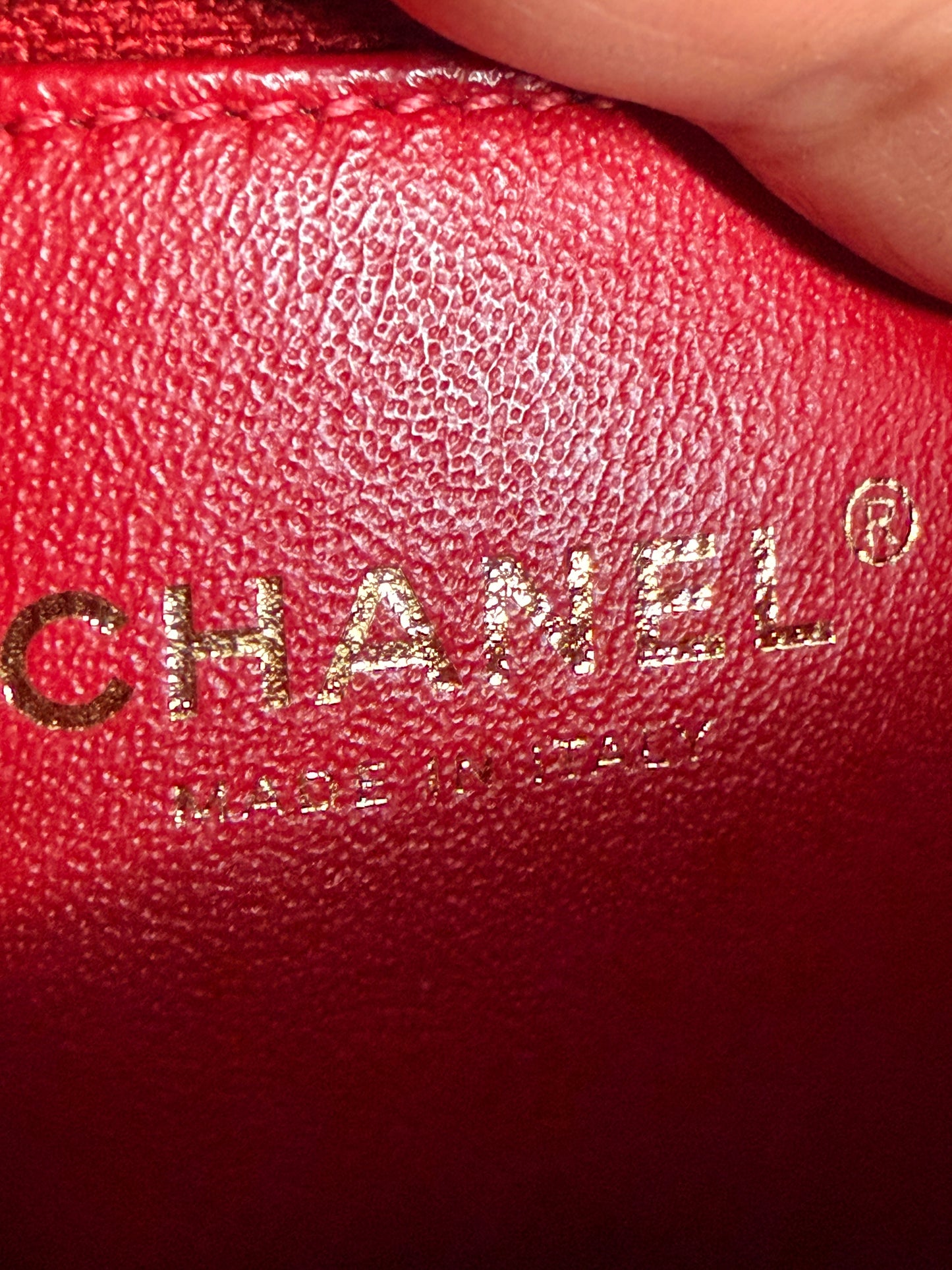 CHANEL Lambskin Chevron Stitched Envelope Flap Bag
