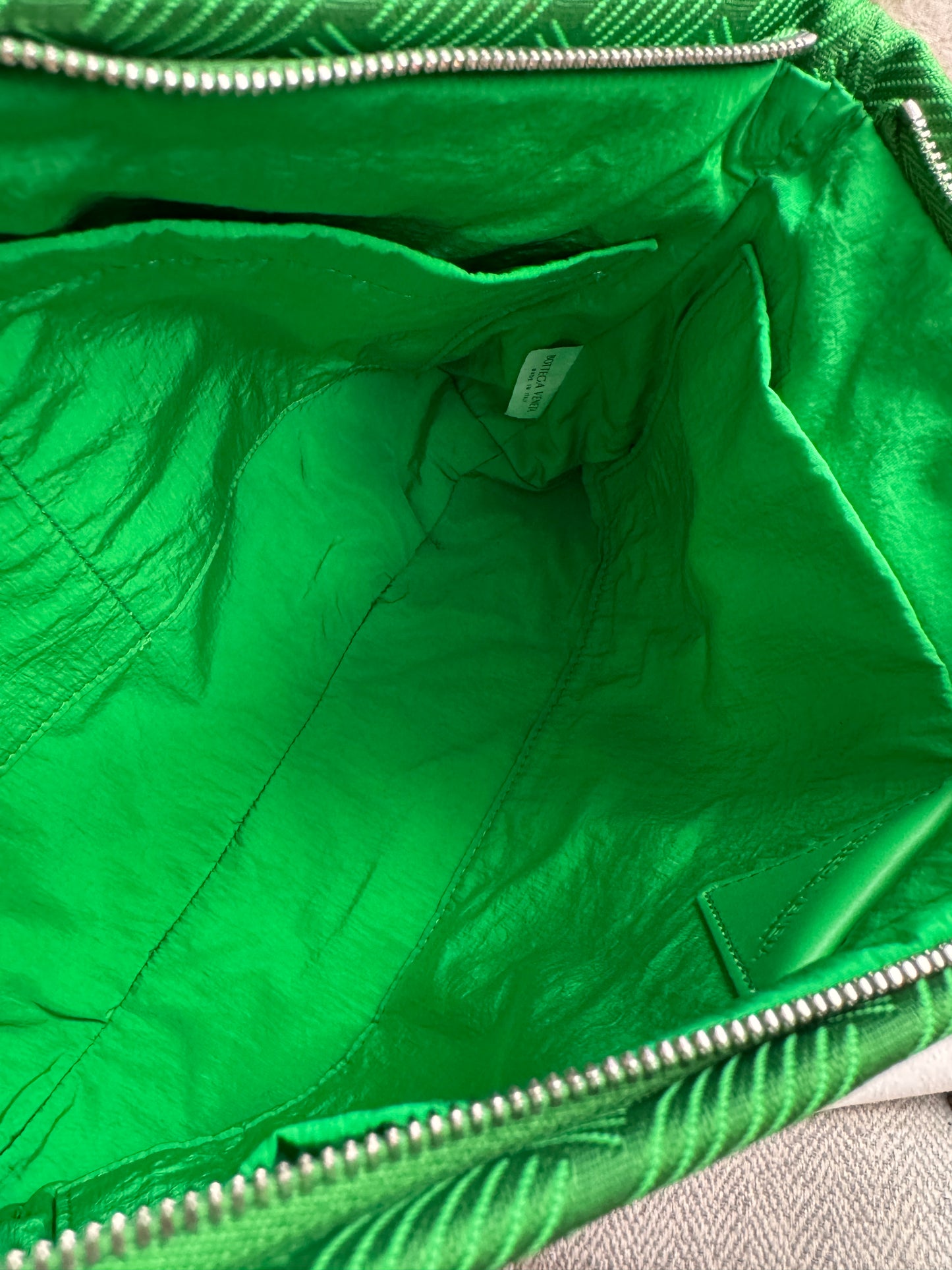 Bottega Veneta Intrecciato Jaquard Twill Pouch