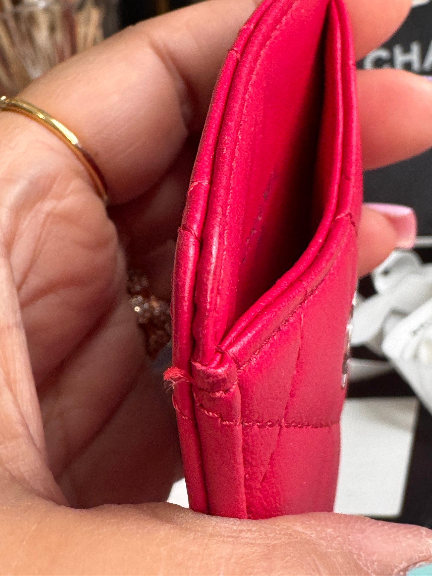Chanel Cardholder with Silver Hardware