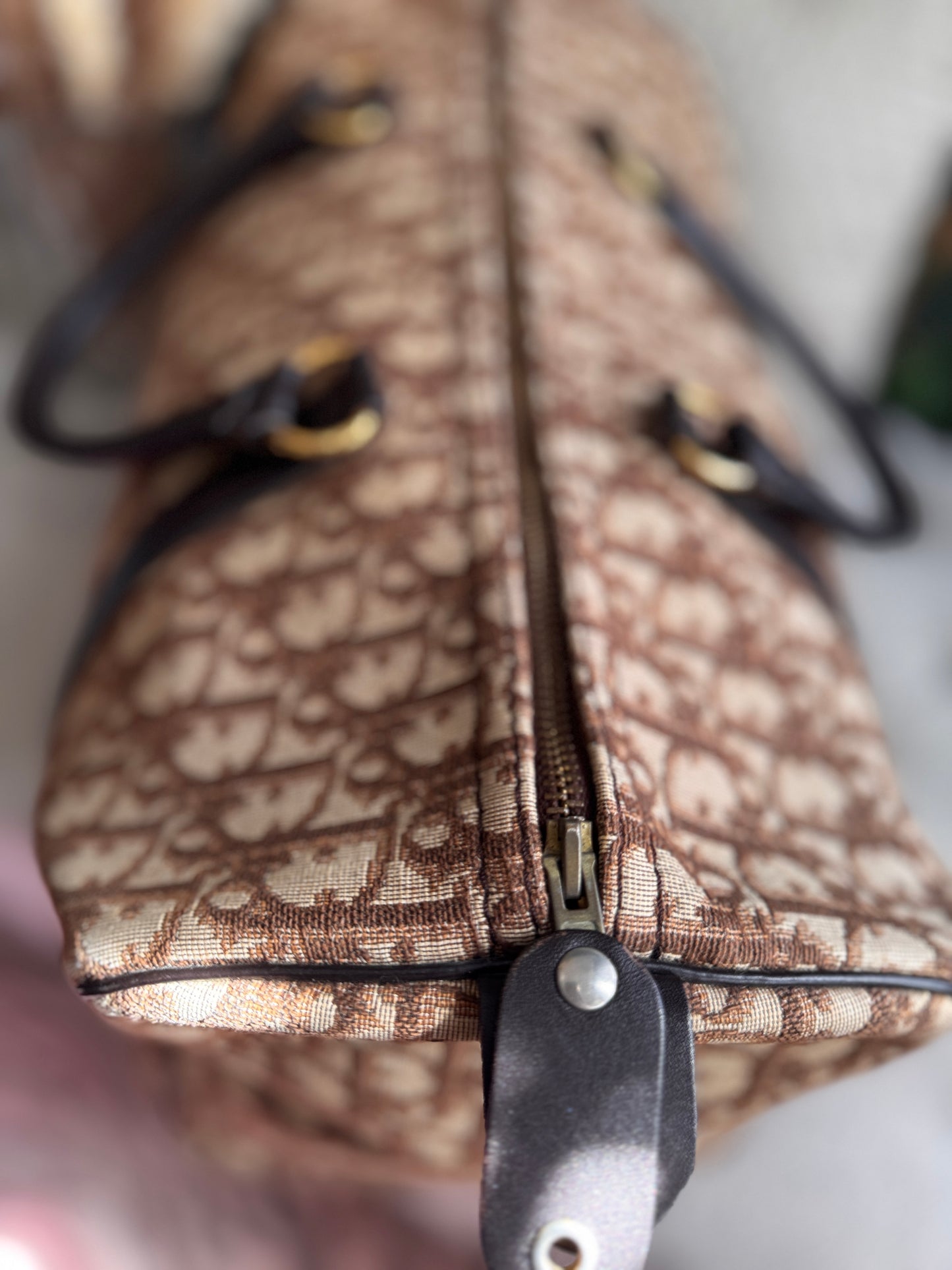 Dior Vintage Trotter Boston Bag