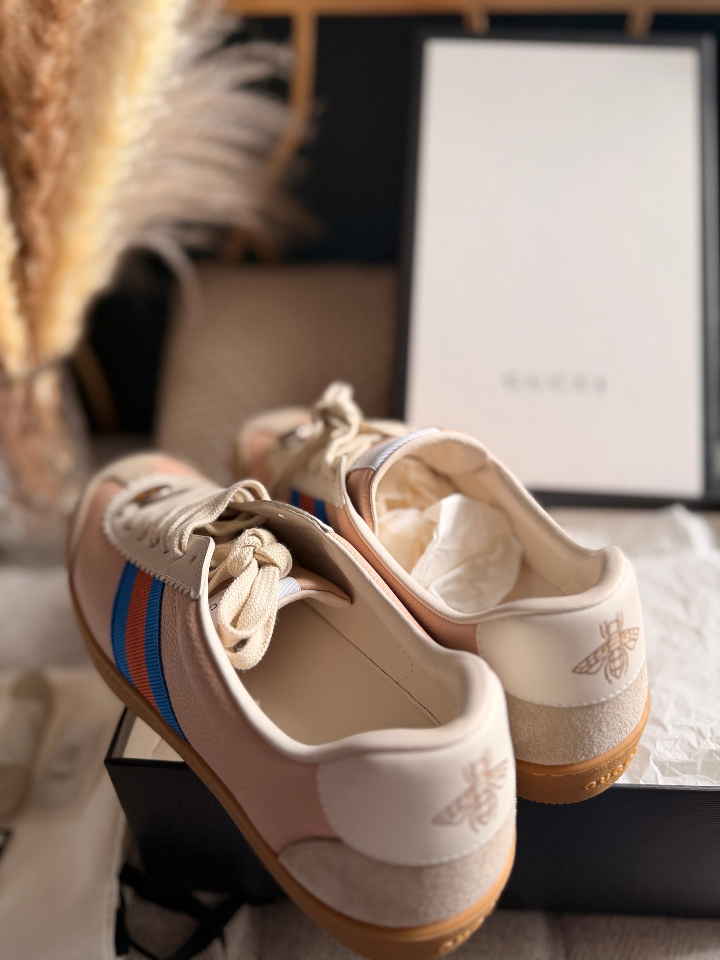 NEW in BOX Gucci G74 Web Sneakers