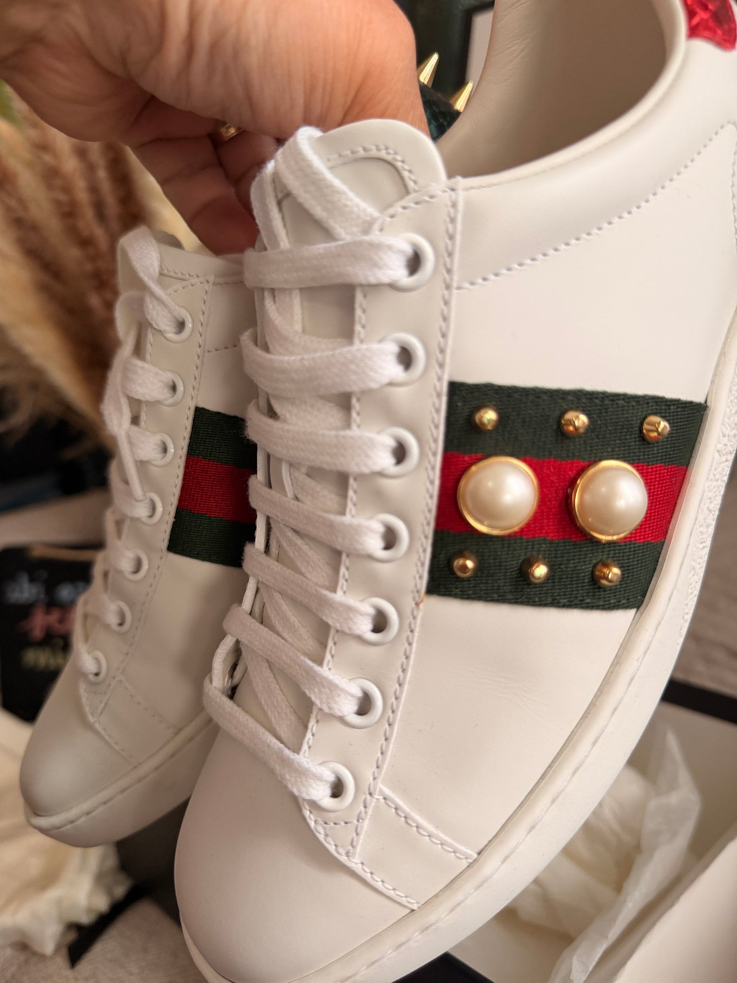 BNIB Gucci Ace Sneakers sz 6.5