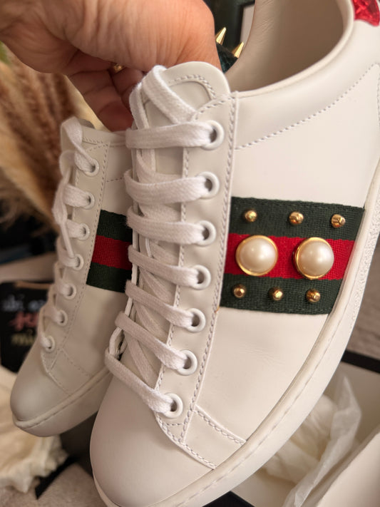 BNIB Gucci Ace Sneakers sz 6.5