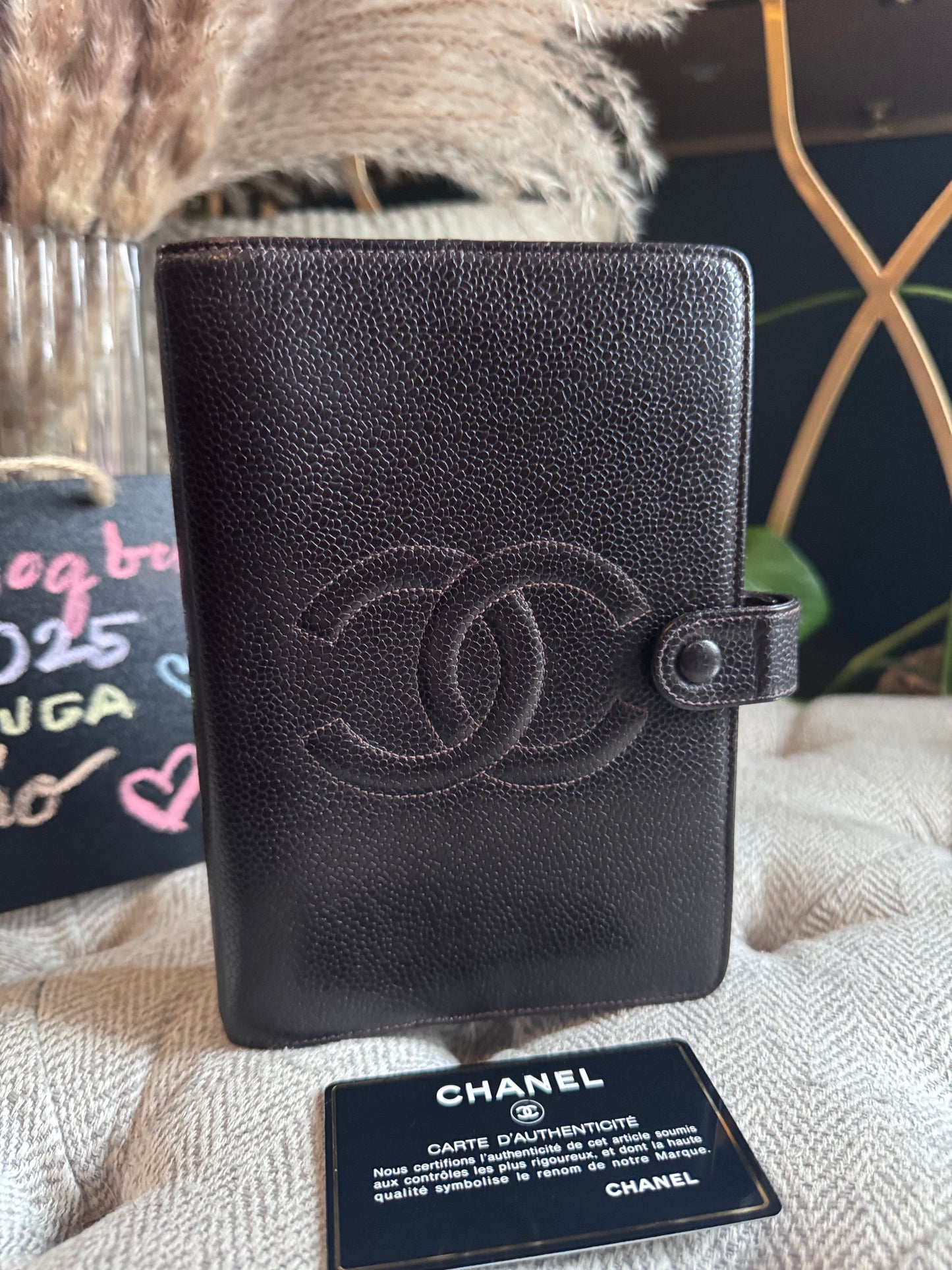 Chanel Vintage Agenda in Caviar