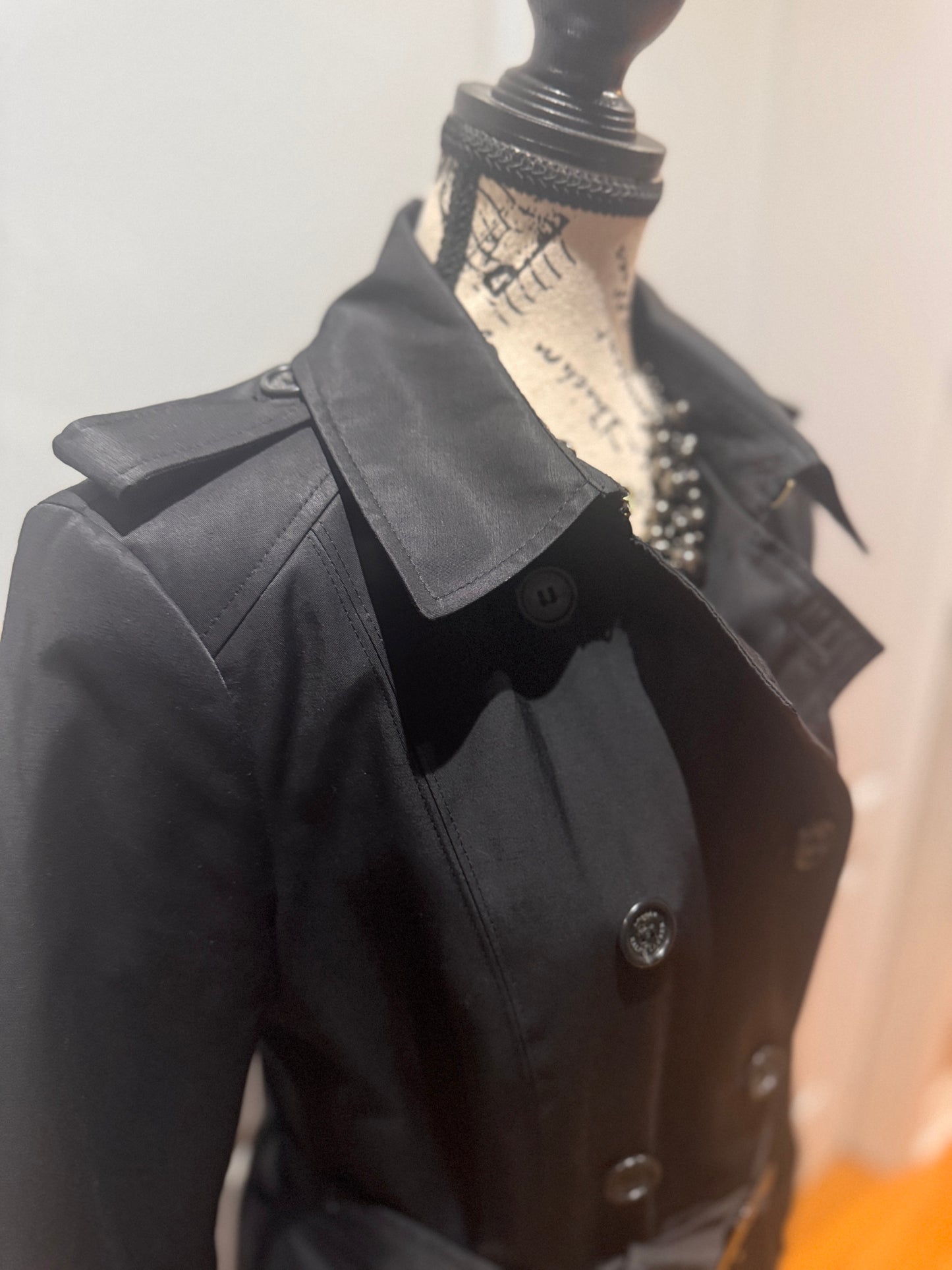 LAUREN Ralph Lauren Black Trench  Coat