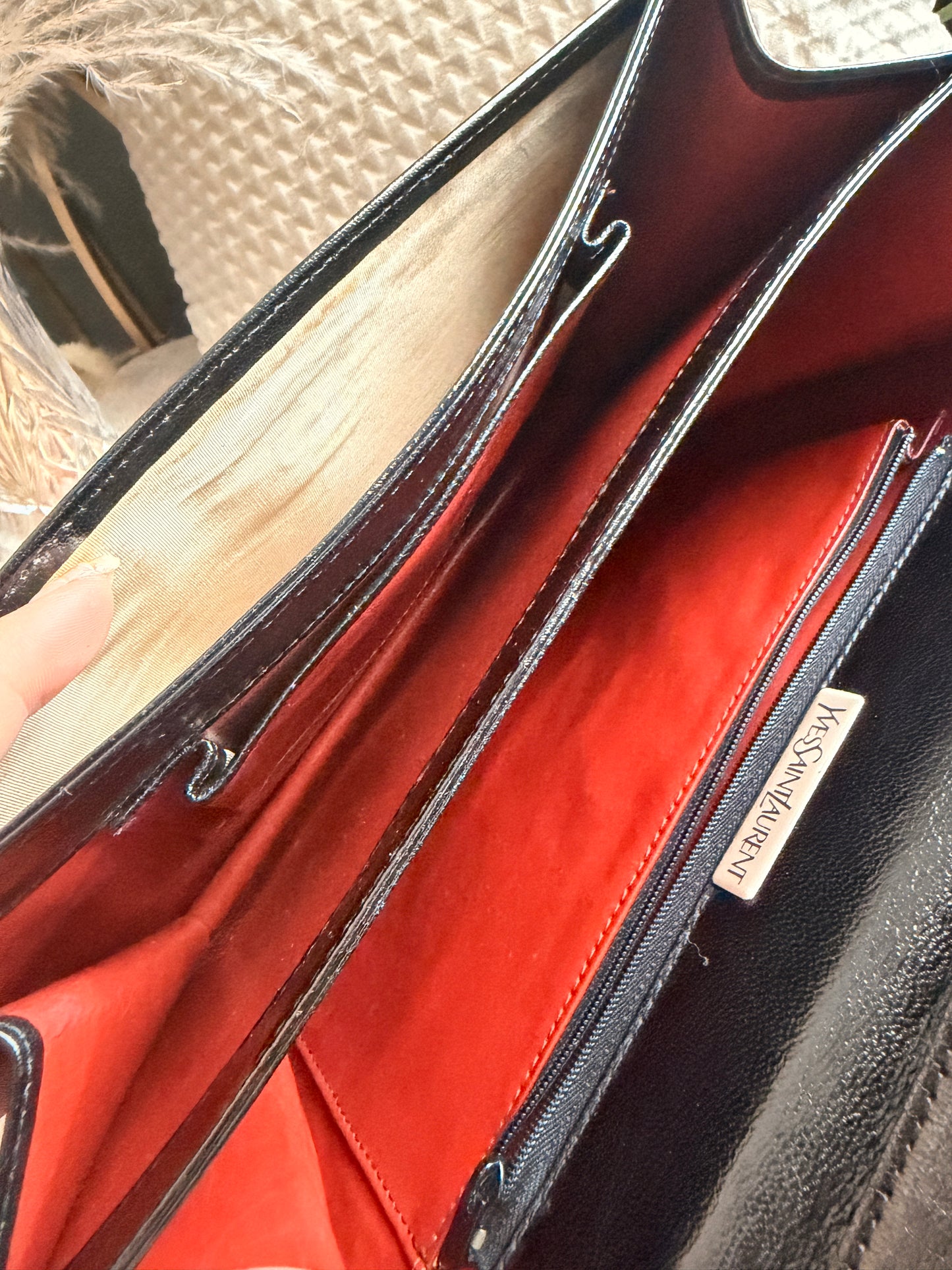 YSL Vintage Leather Shoulder Bag/Clutch