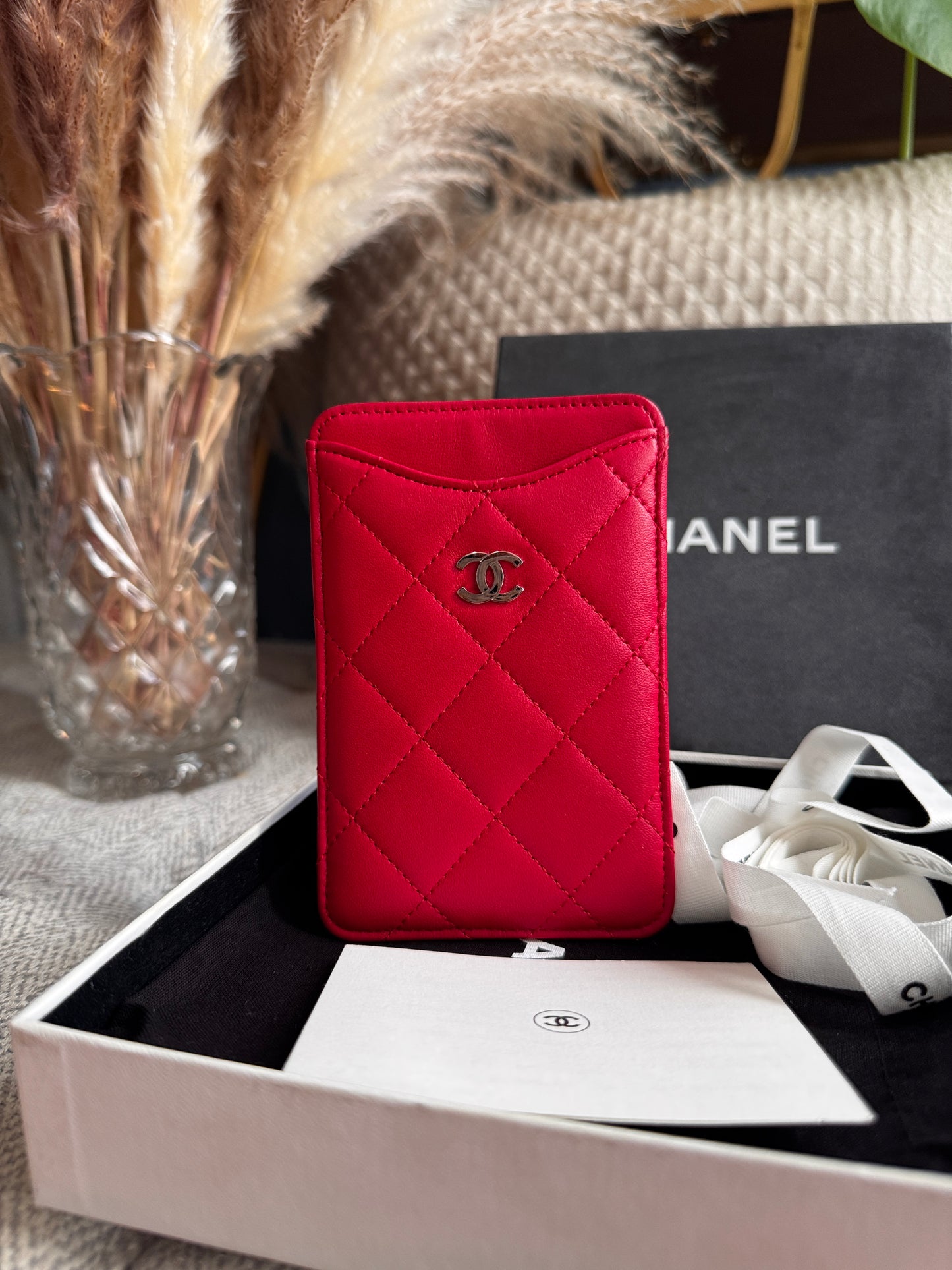 Chanel Cardholder with Silver Hardware