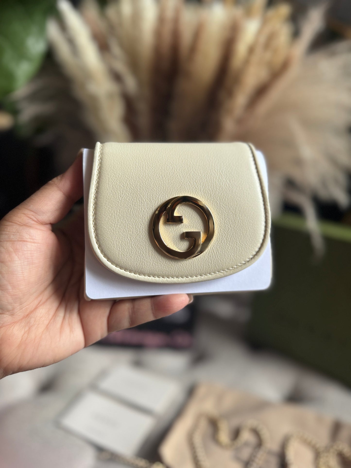Gucci Blondie Compact Wallet on Chain-Brand NEW in Box