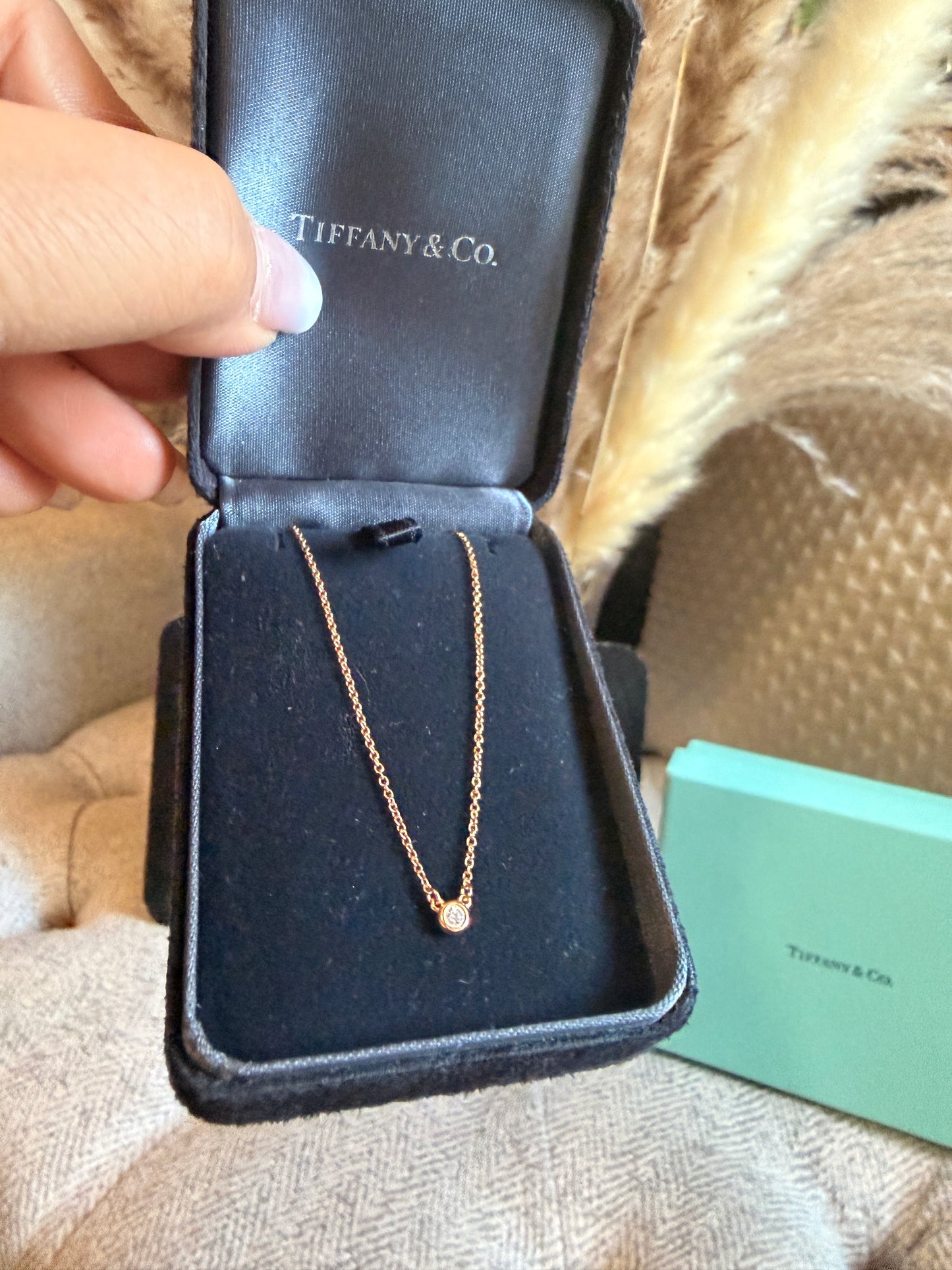 Tiffany & Co. Diamond by the Yard Necklace in 18k Rose Gold