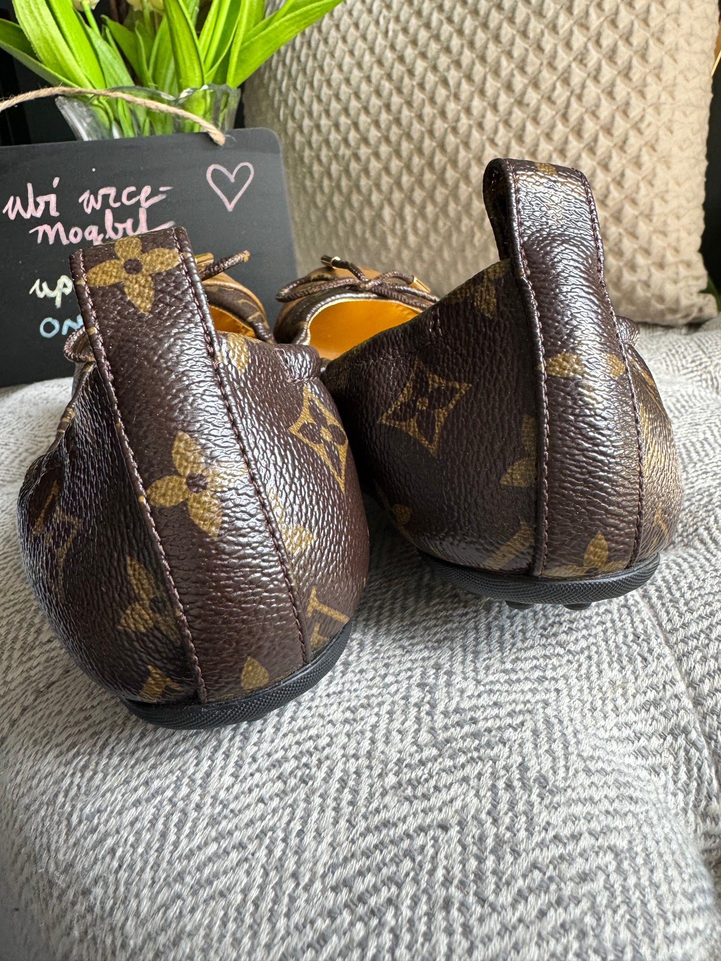 Louis Vuitton Monogram Reverse Ballerinas