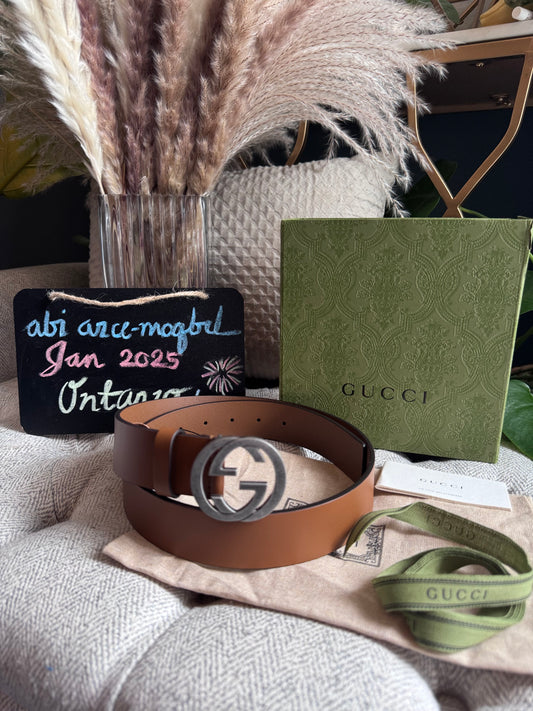 Gucci Interlocking Belt-  New in Box size 85