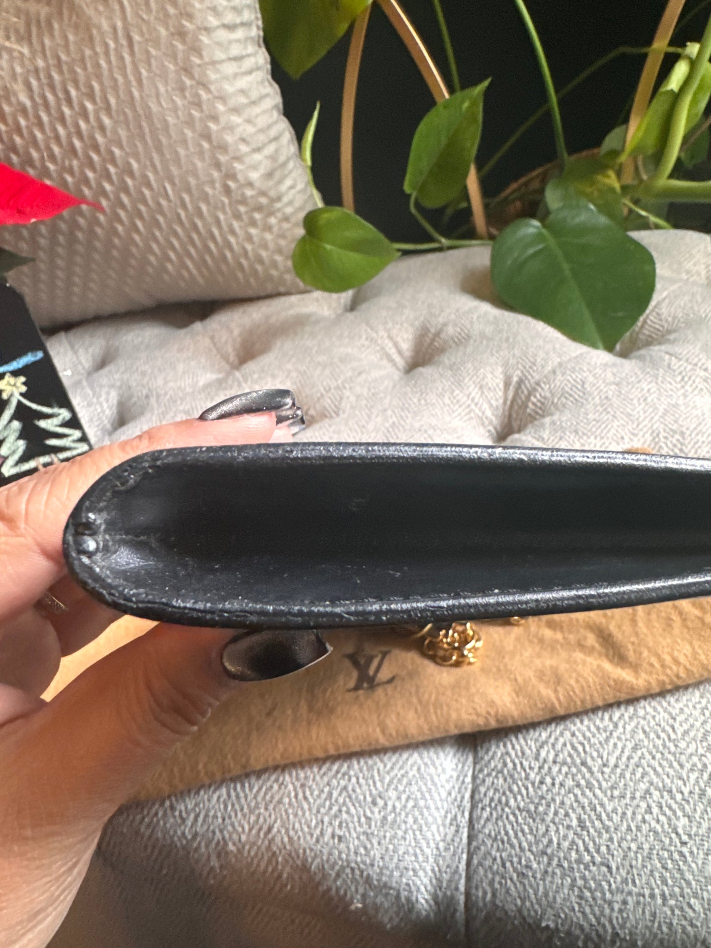 Louis Vuitton Vintage Black Epi Pochette