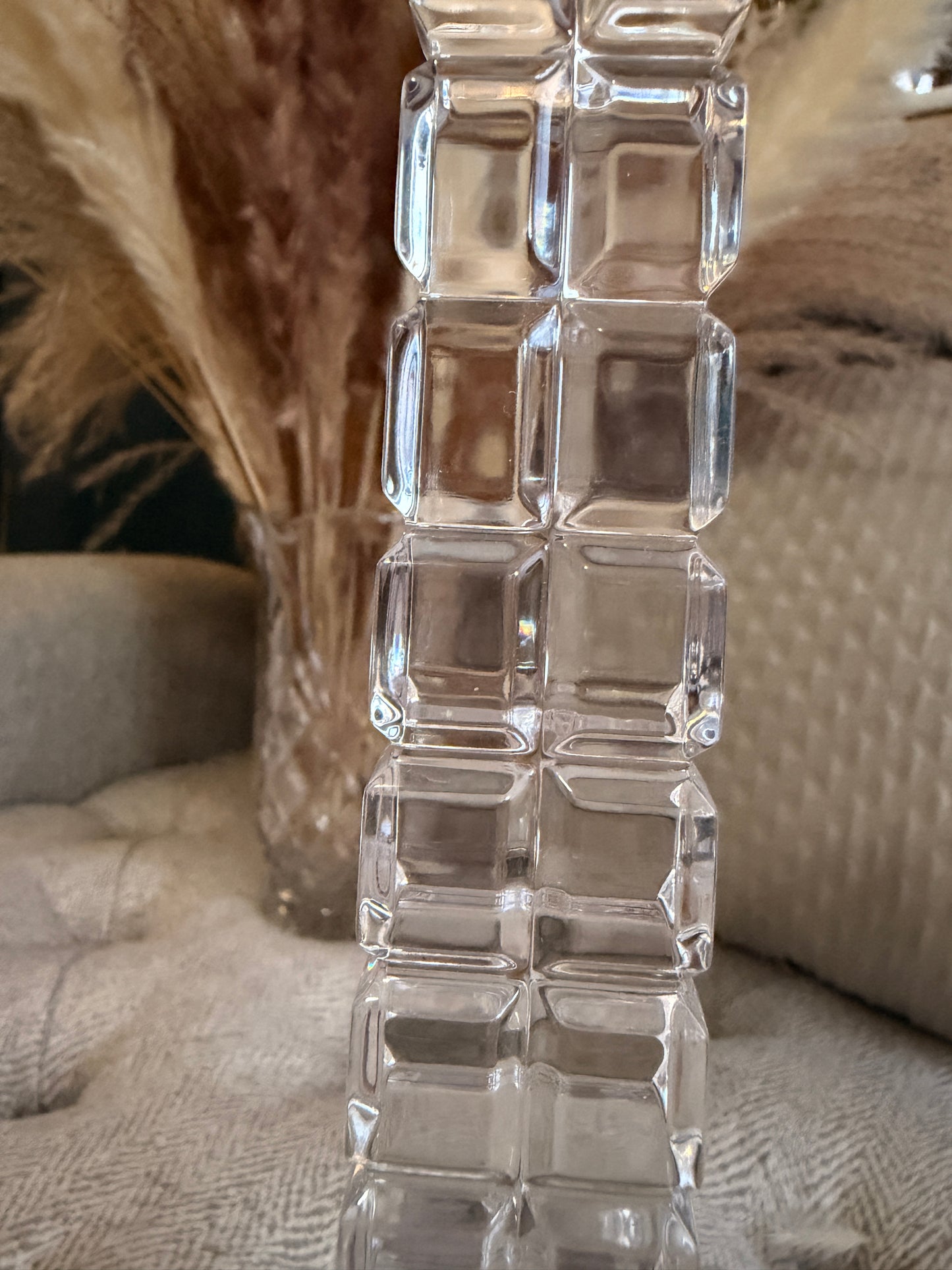 24% Lead Crystal Candle Holder