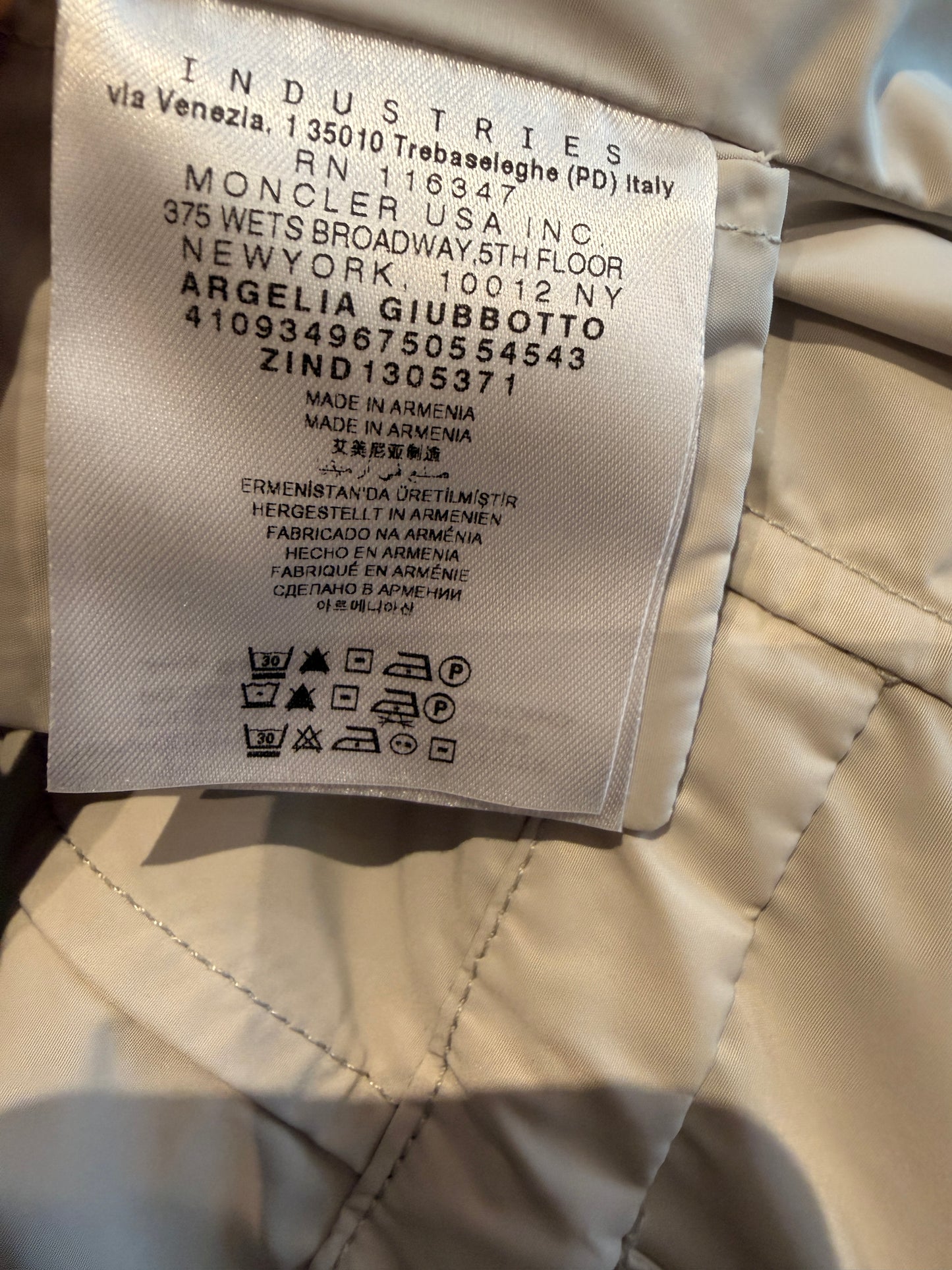 Moncler Hooded Windbreaker in size 2