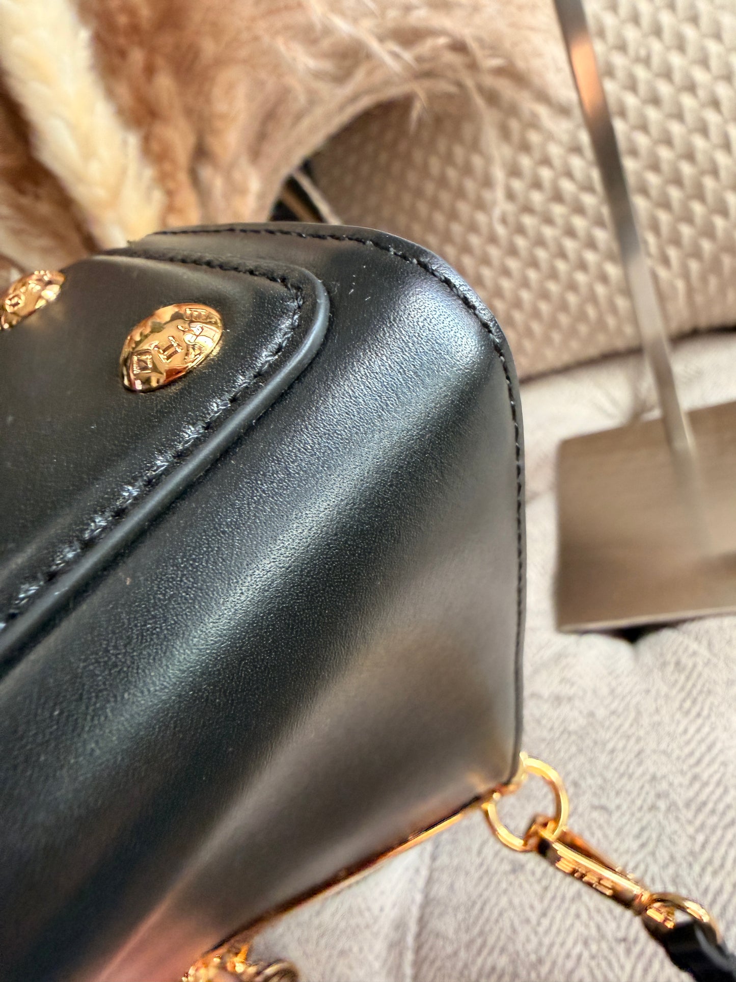 ETRO Small Vela in Black with Gold Hardware