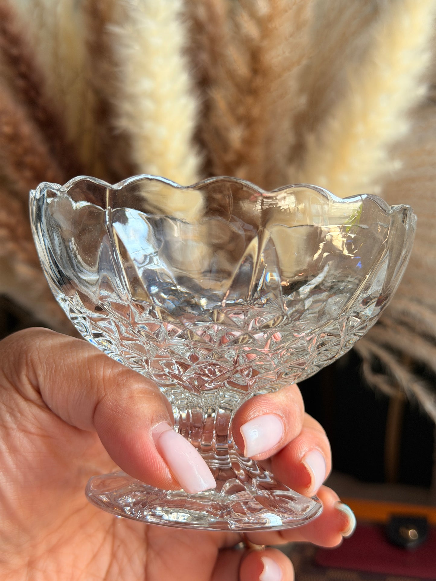 Handcut 24% Lead Crystal Made in Yugoslavia