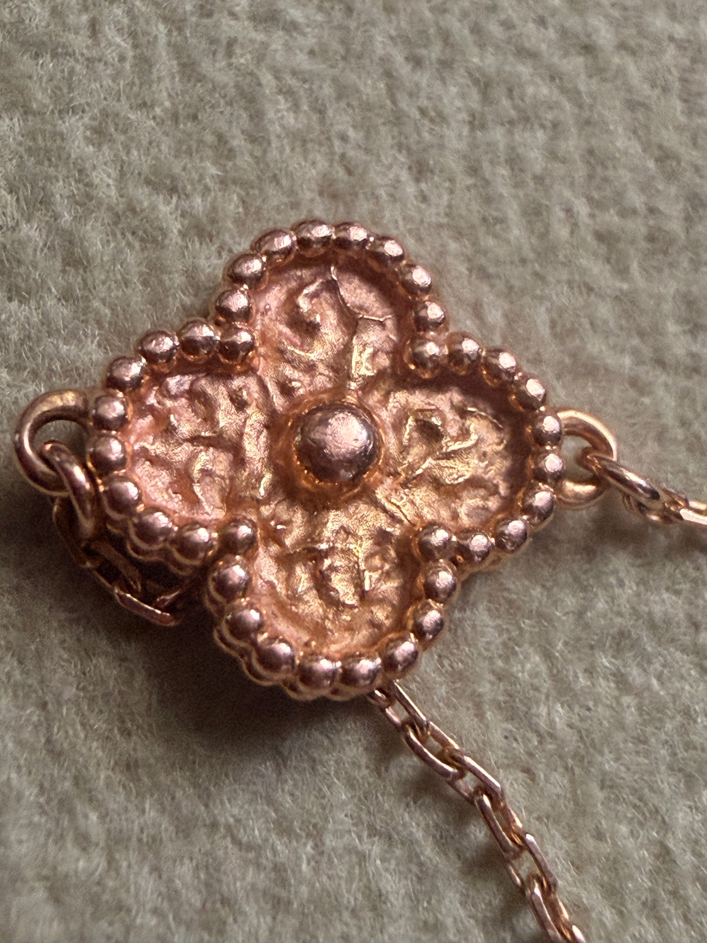 Van Cleef & Arpels 18k Rose Gold Sweet Bracelet