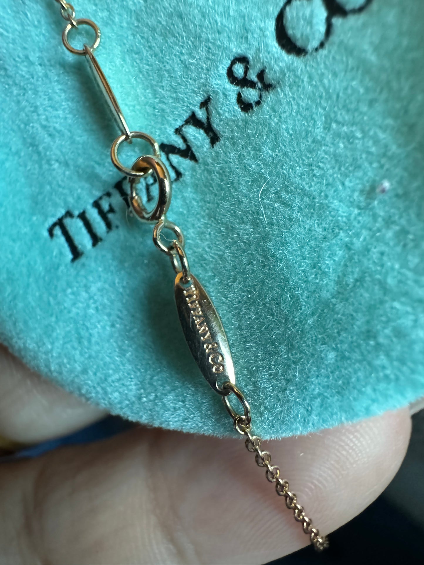 Tiffany&Co Diamond By the Yard Necklace in 18k Rose Gold