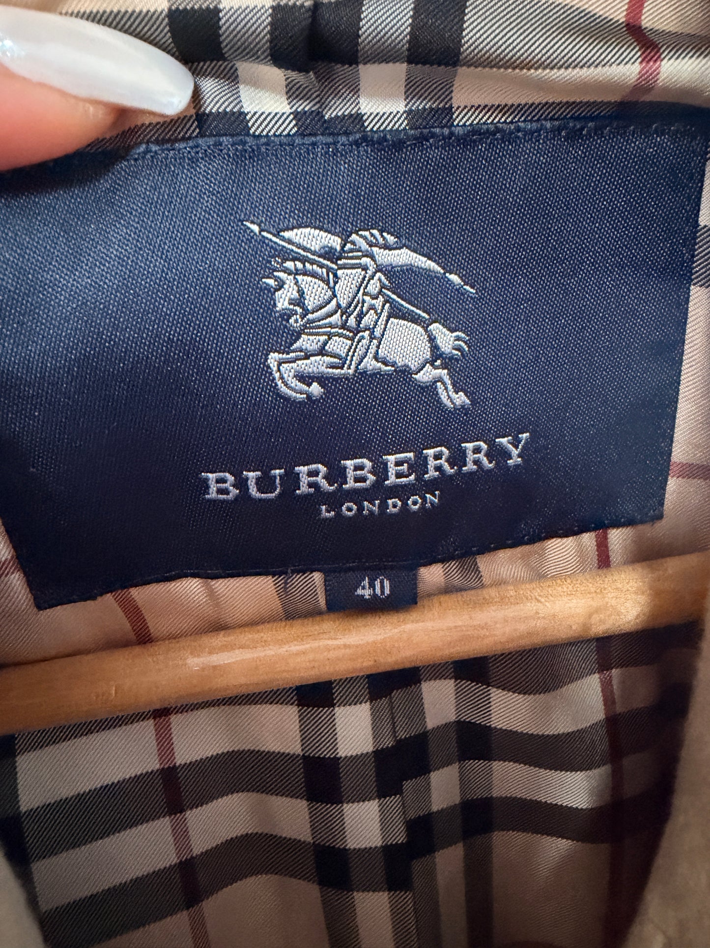 Burberry Classic Angora Blend Coat sz 40