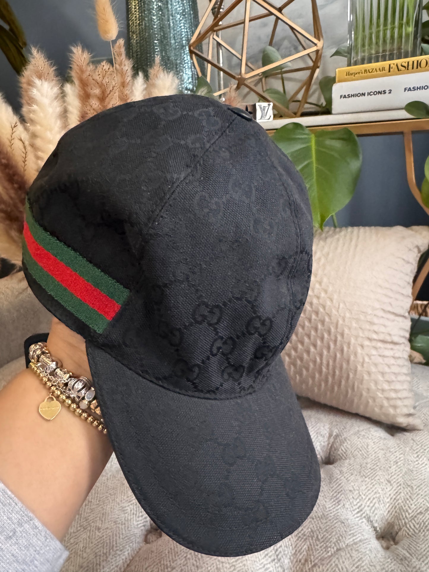 Gucci GG baseball hat with Web size L
