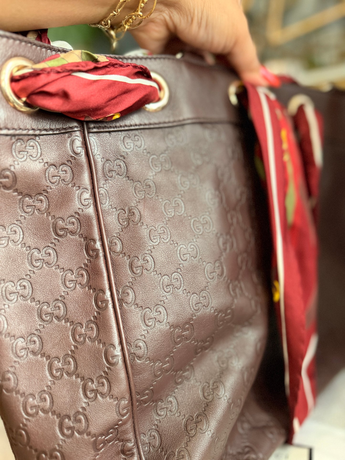 Gucci Positano in Guccissima Leather