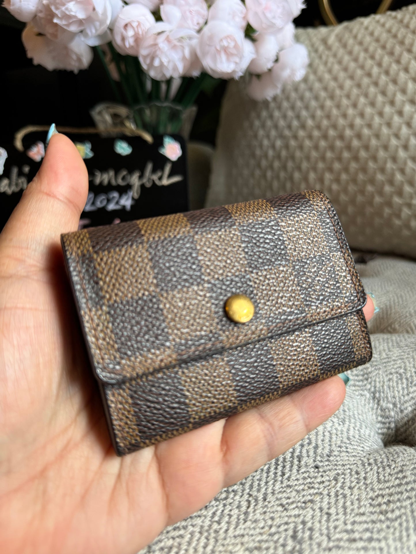 Louis Vuitton Vintage Damier Ebene Cardholder