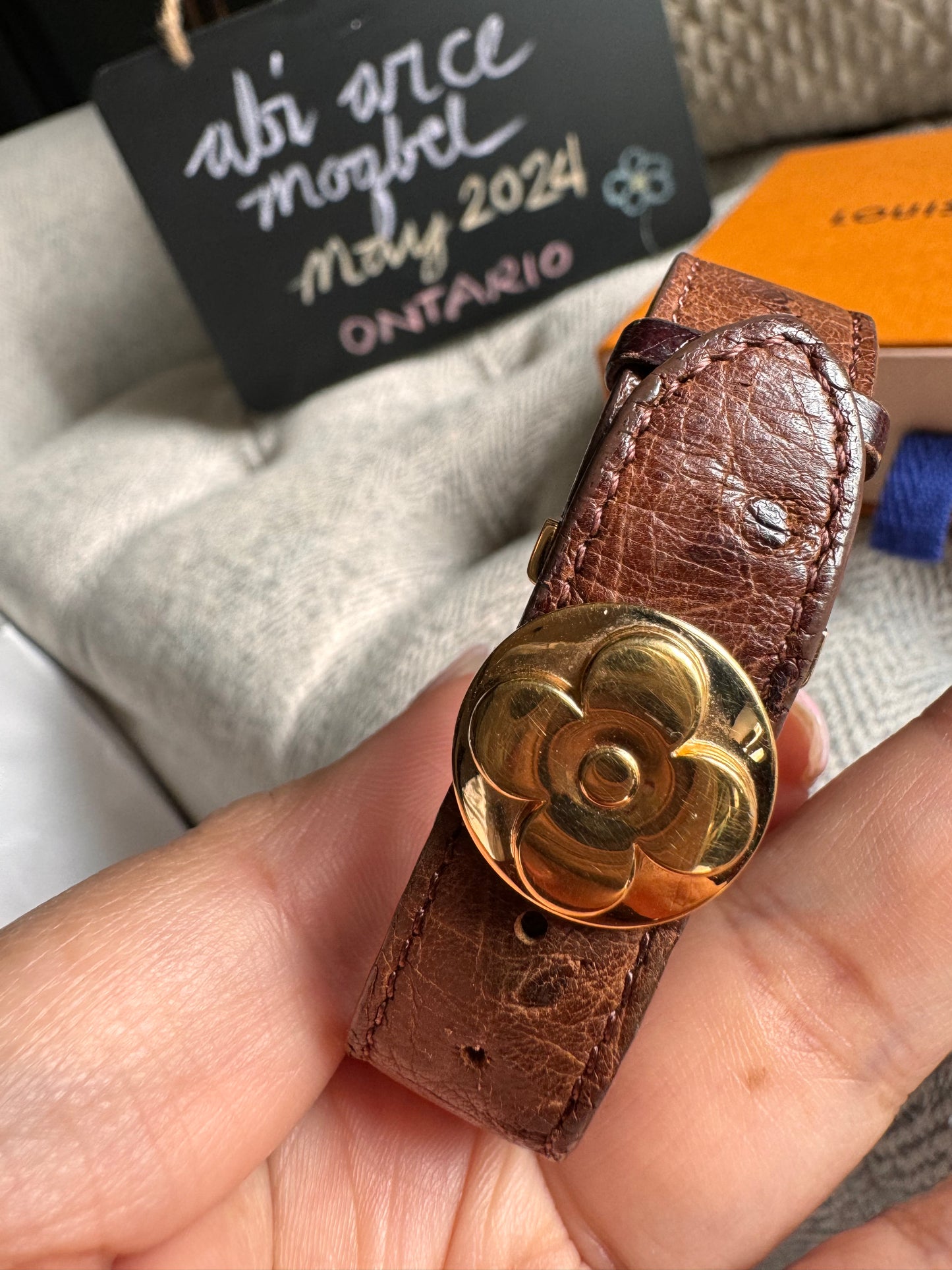 Louis Vuitton Ostrich Bracelet