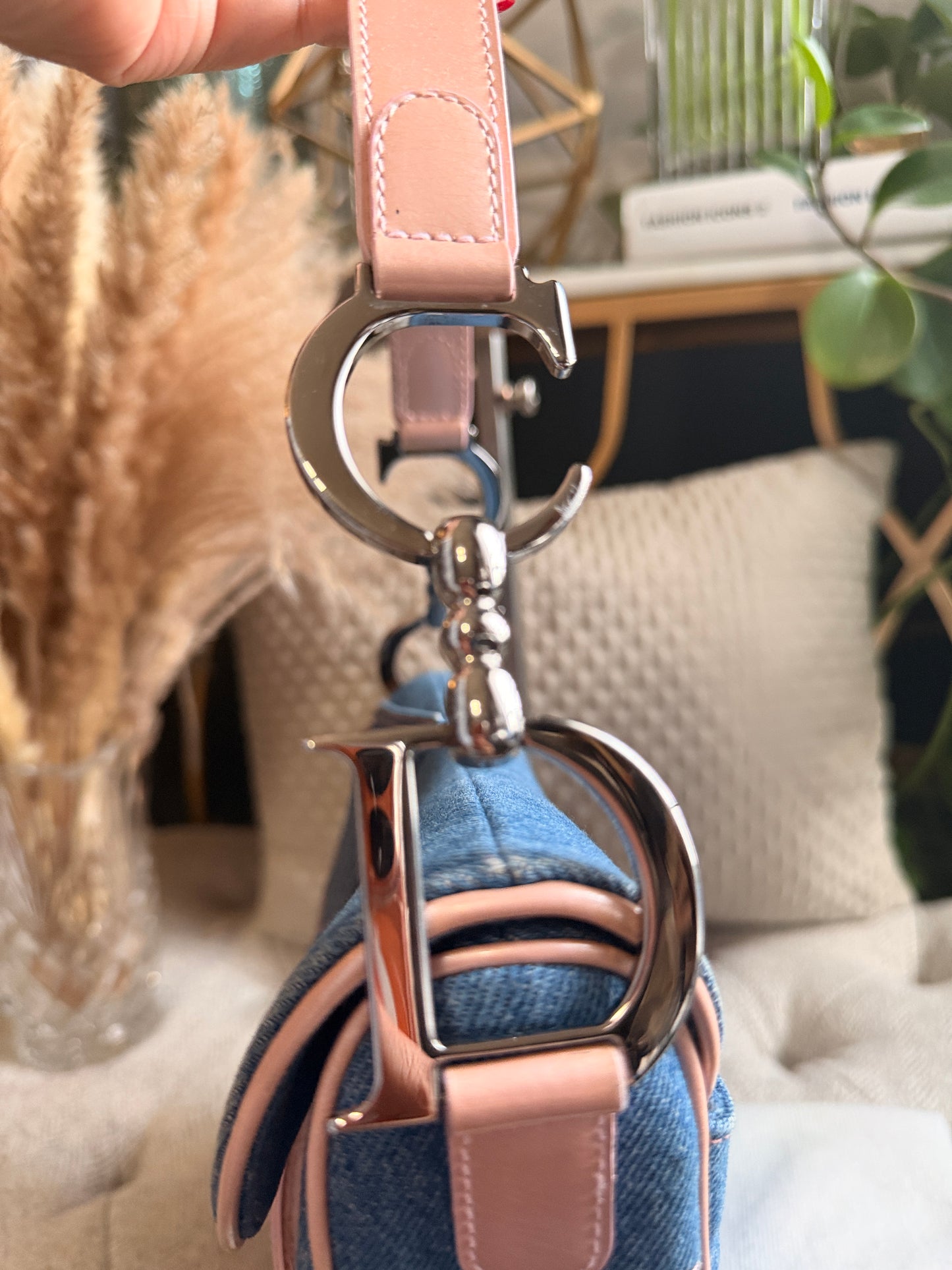 DIOR Vintage Denim Saddle in Medium
