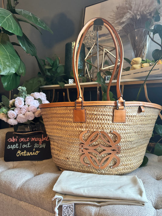 Loewe Raffia Basket Bag