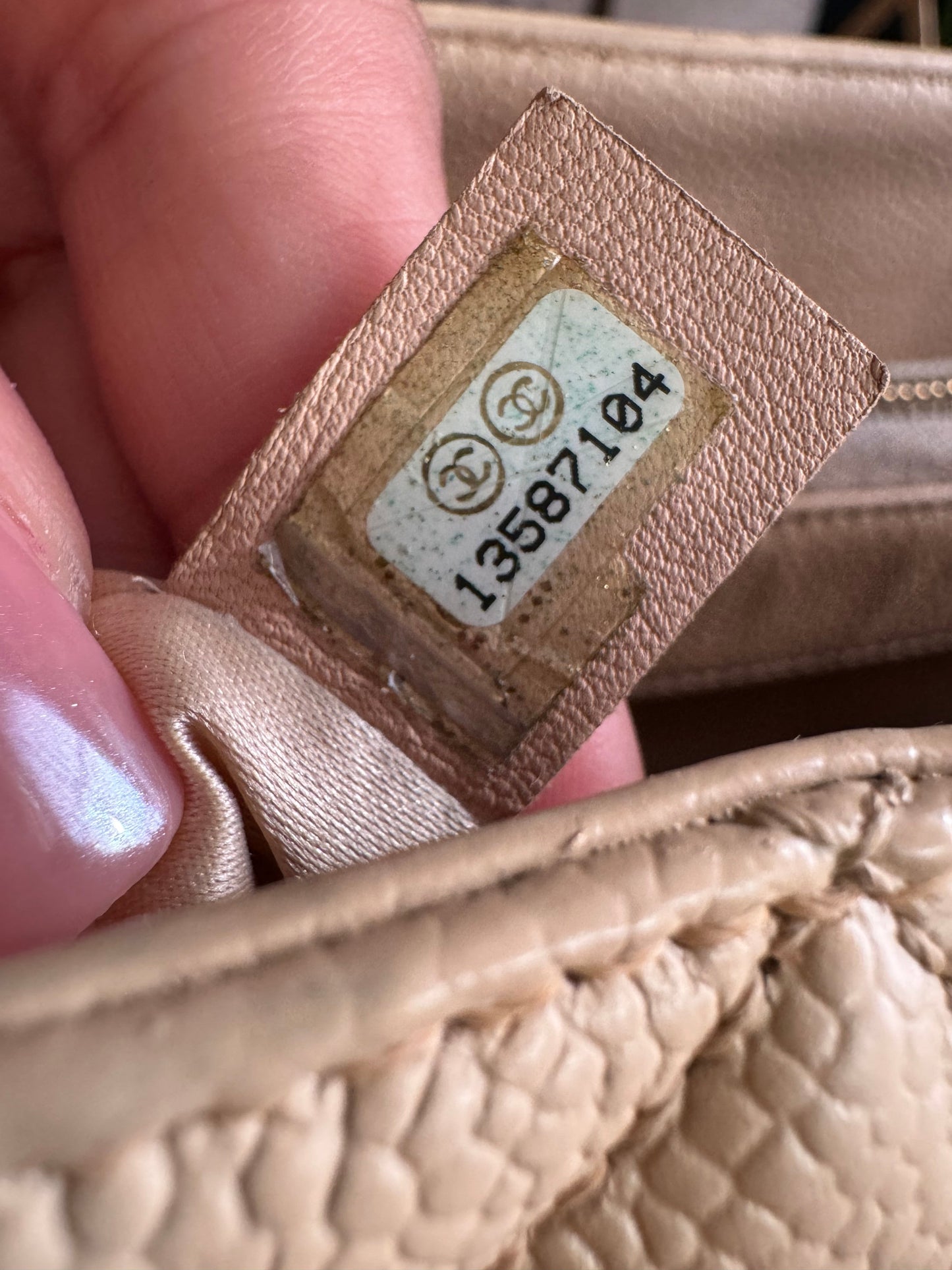 Chanel GST in Beige Caviar with Gold Hardware
