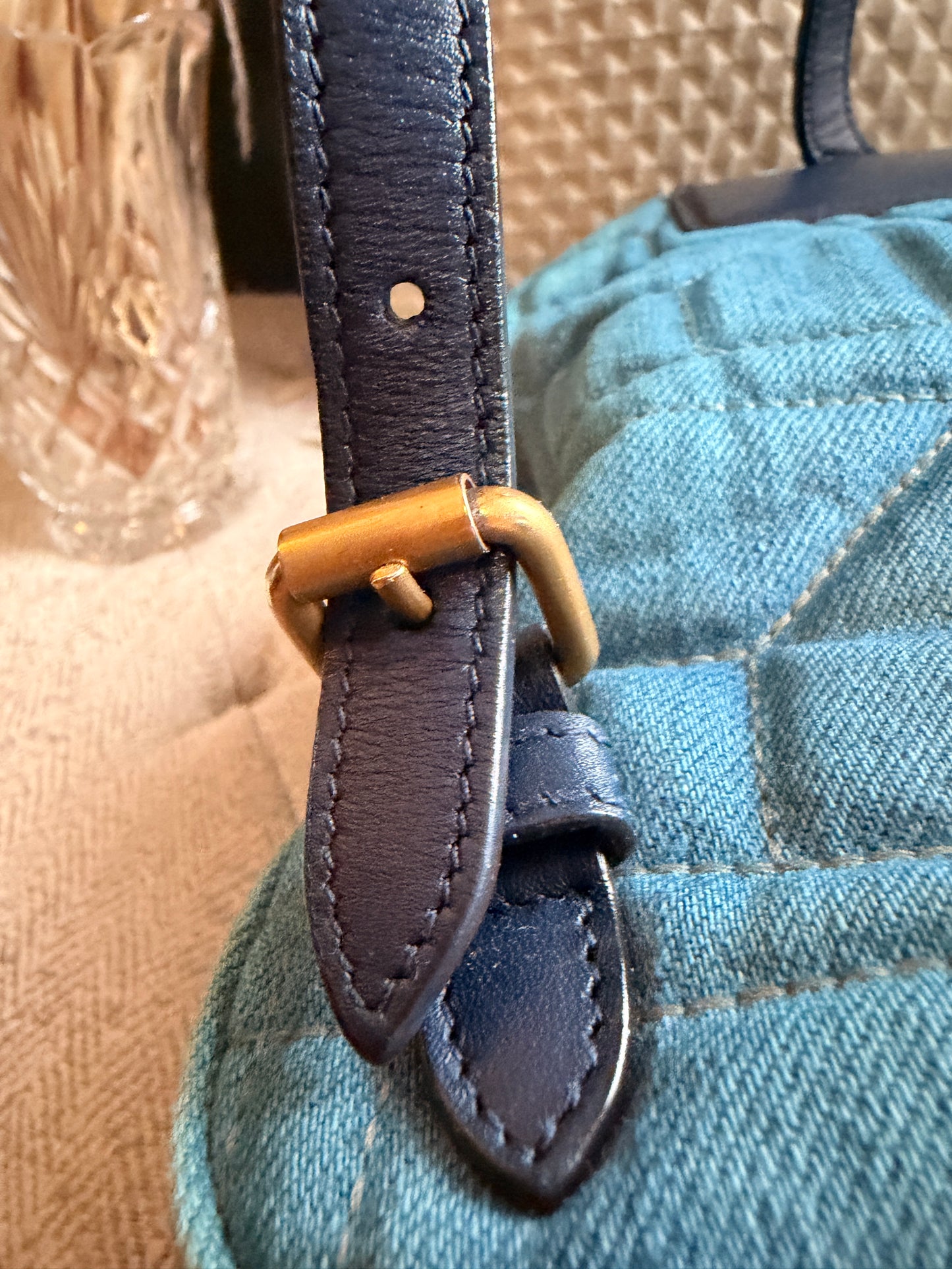 GUCCI Marmont Denim Backpack