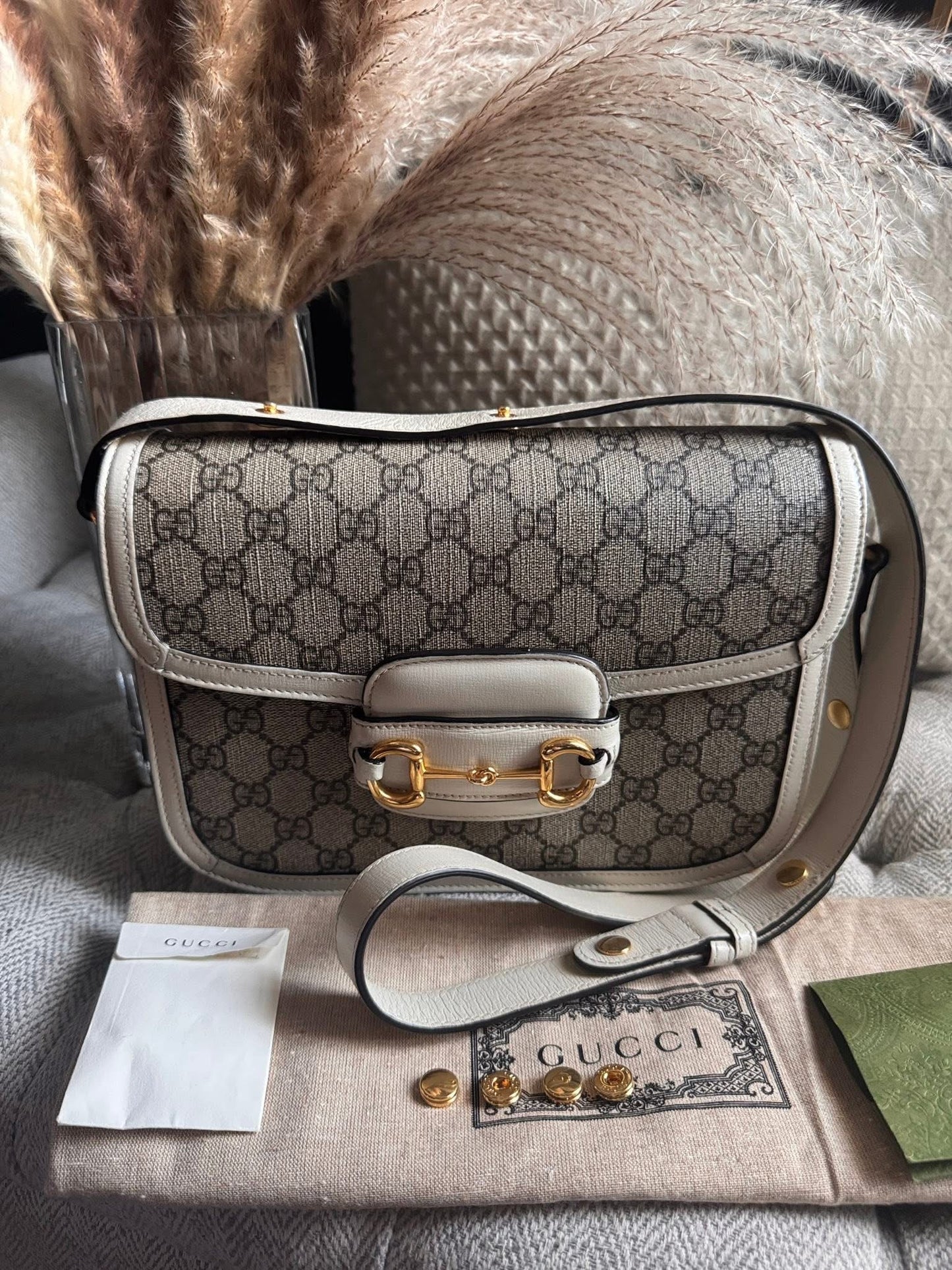 Gucci Supreme Medium 1955 Horsebit Bag