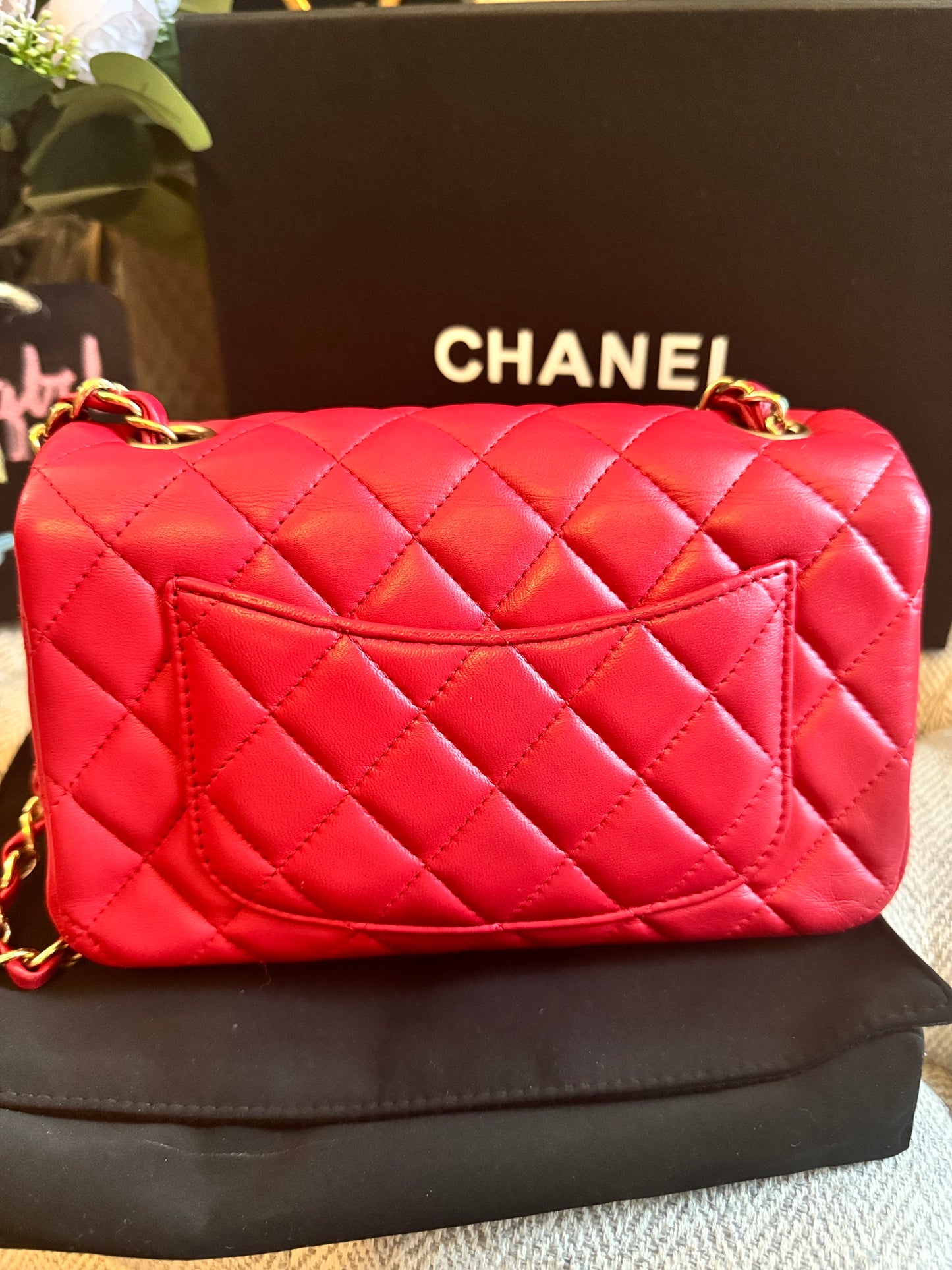 Chanel Mini Rectangle in GHW