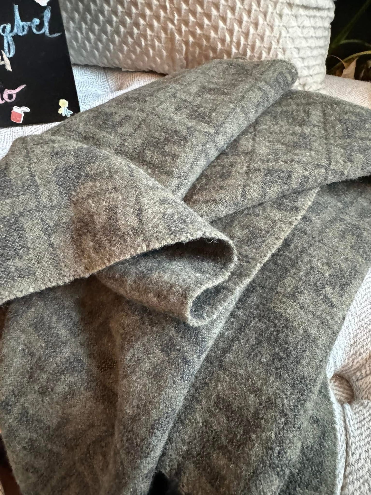 Fendi vintage wool scarf-Zucca