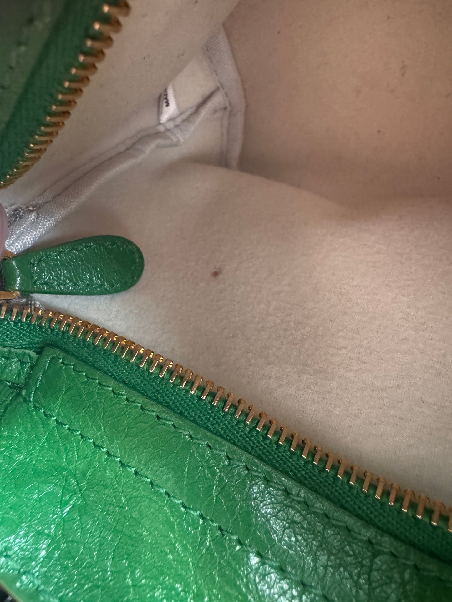 Balenciaga Mini City in Green with Gold Hardware