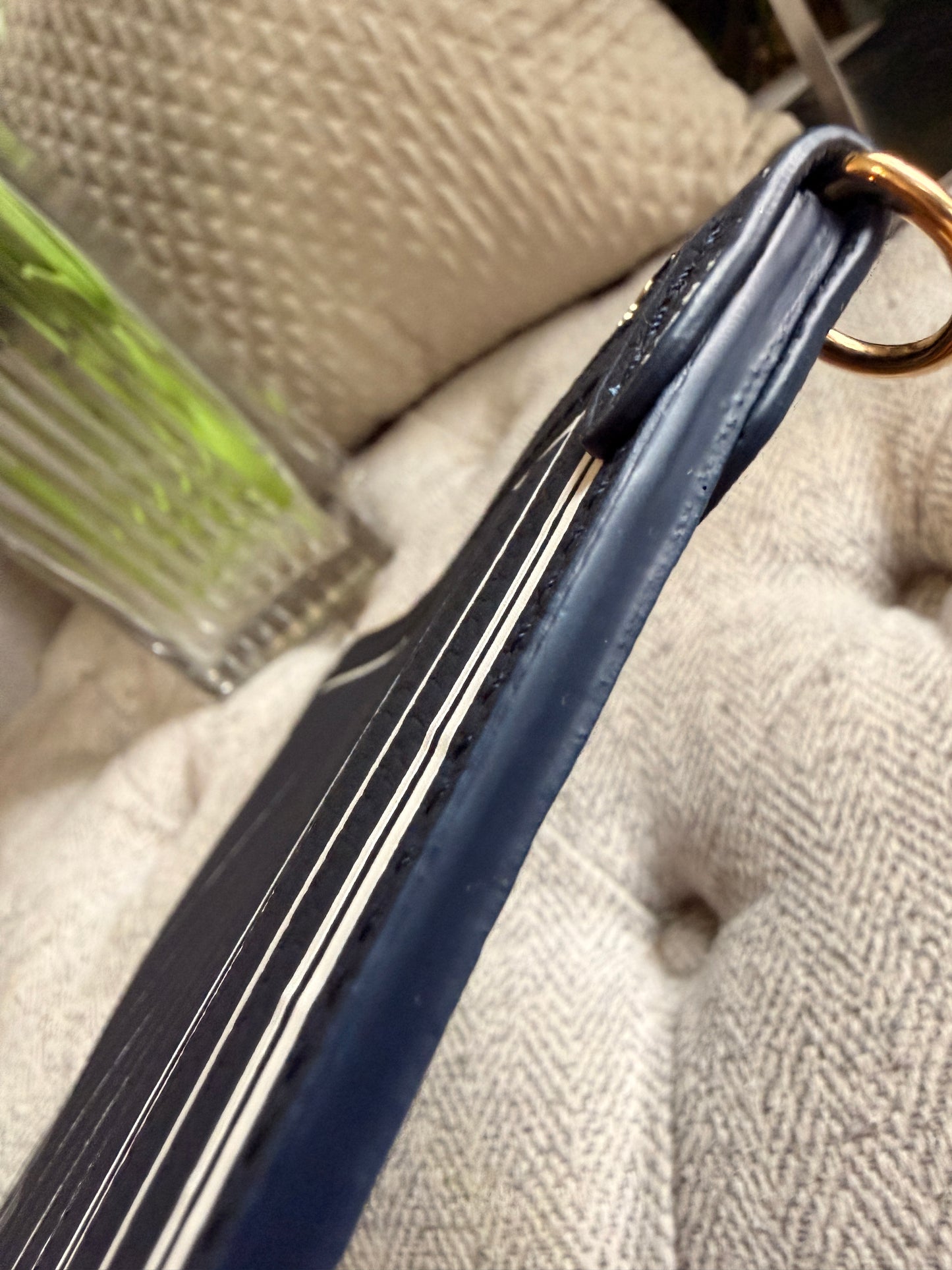 Louis Vuitton Calfskin Inside-out Neverfull Pouch in Navy