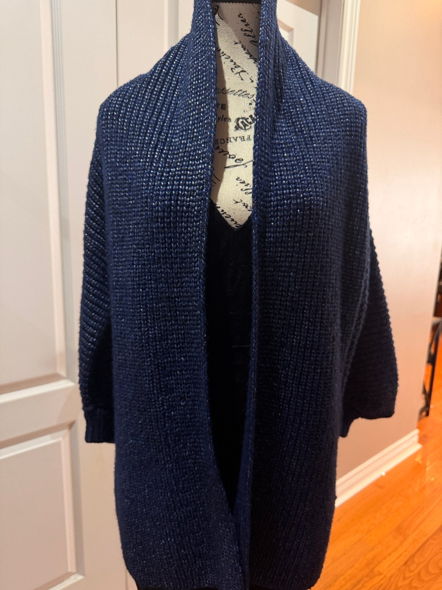 Escada Navy Blue Cardigan-Medium
