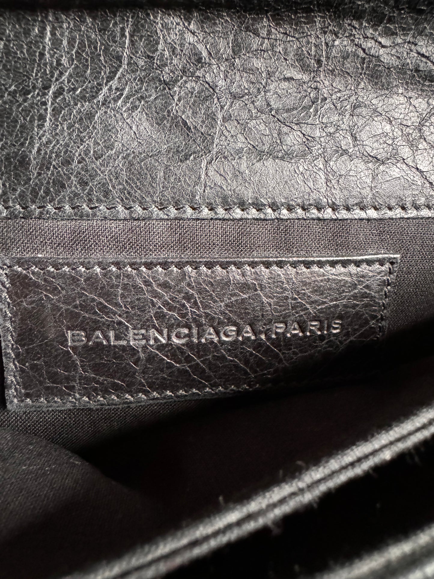 BALENCIAGA Agneau Giant Brogues Hardware Envelope Clutch