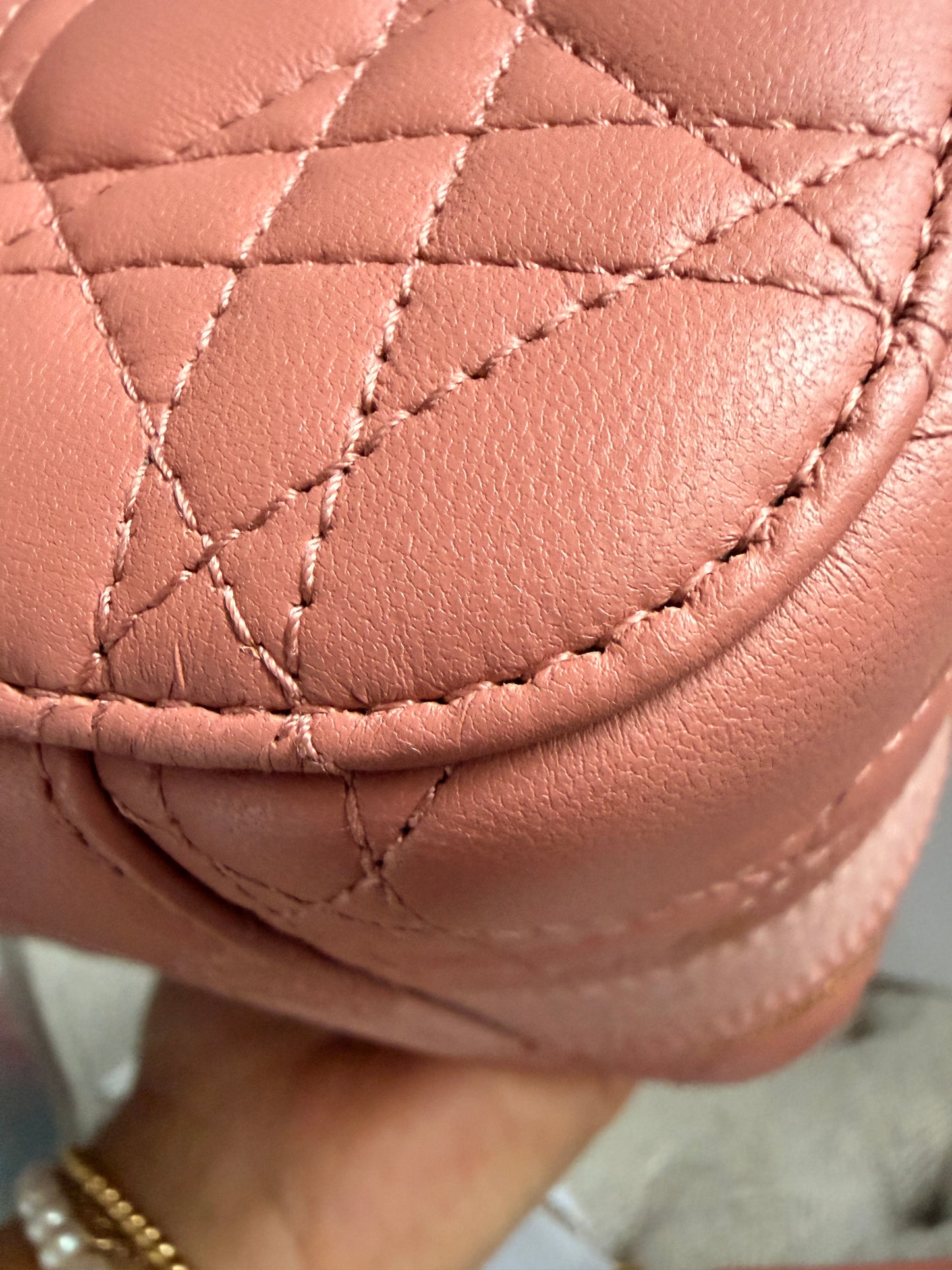 Christian Dior Lambskin Cannage Small Vanity Case